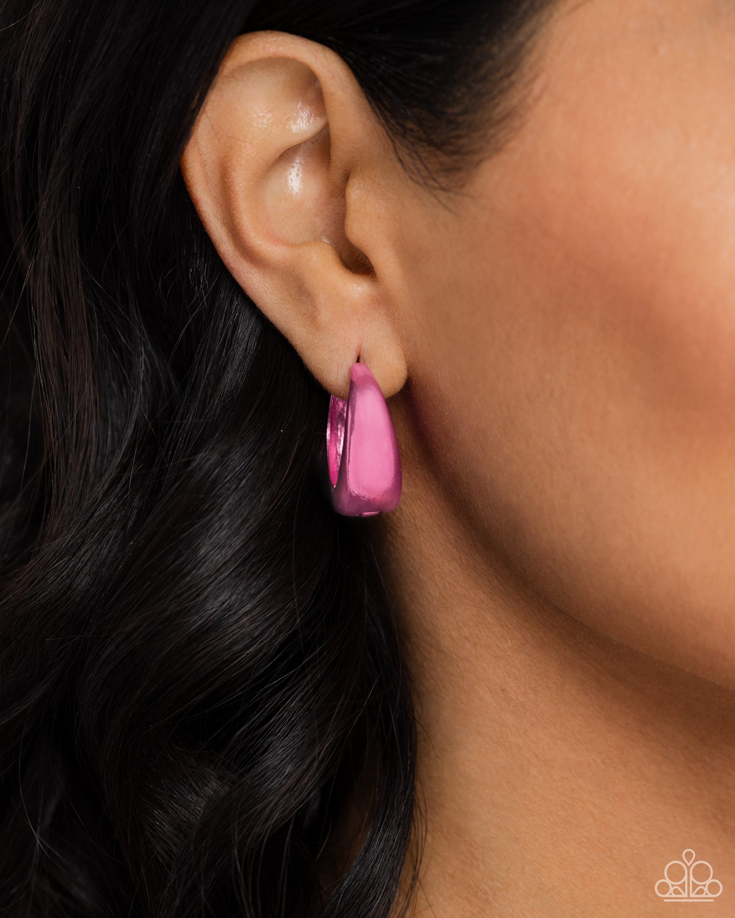 Colorful Curiosity - pink - Paparazzi earrings