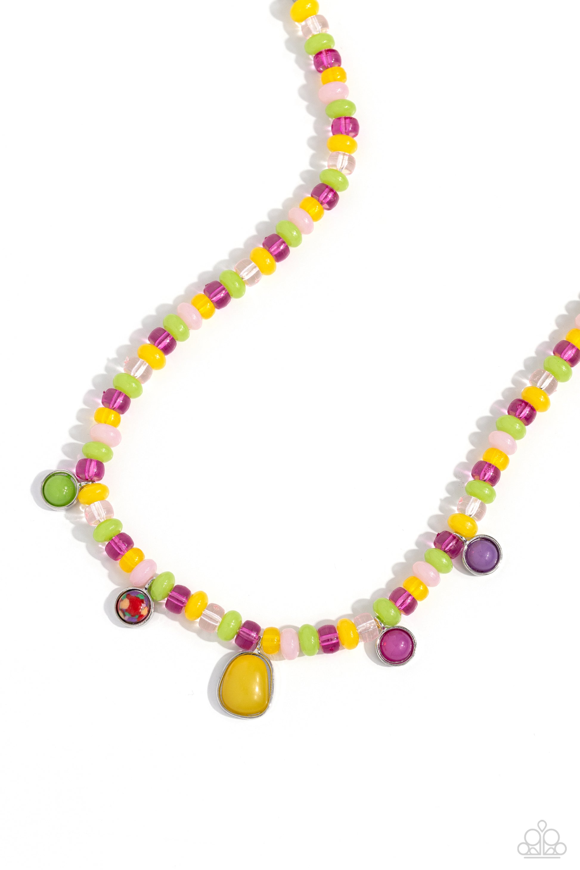 Colorfully California - yellow - Paparazzi necklace