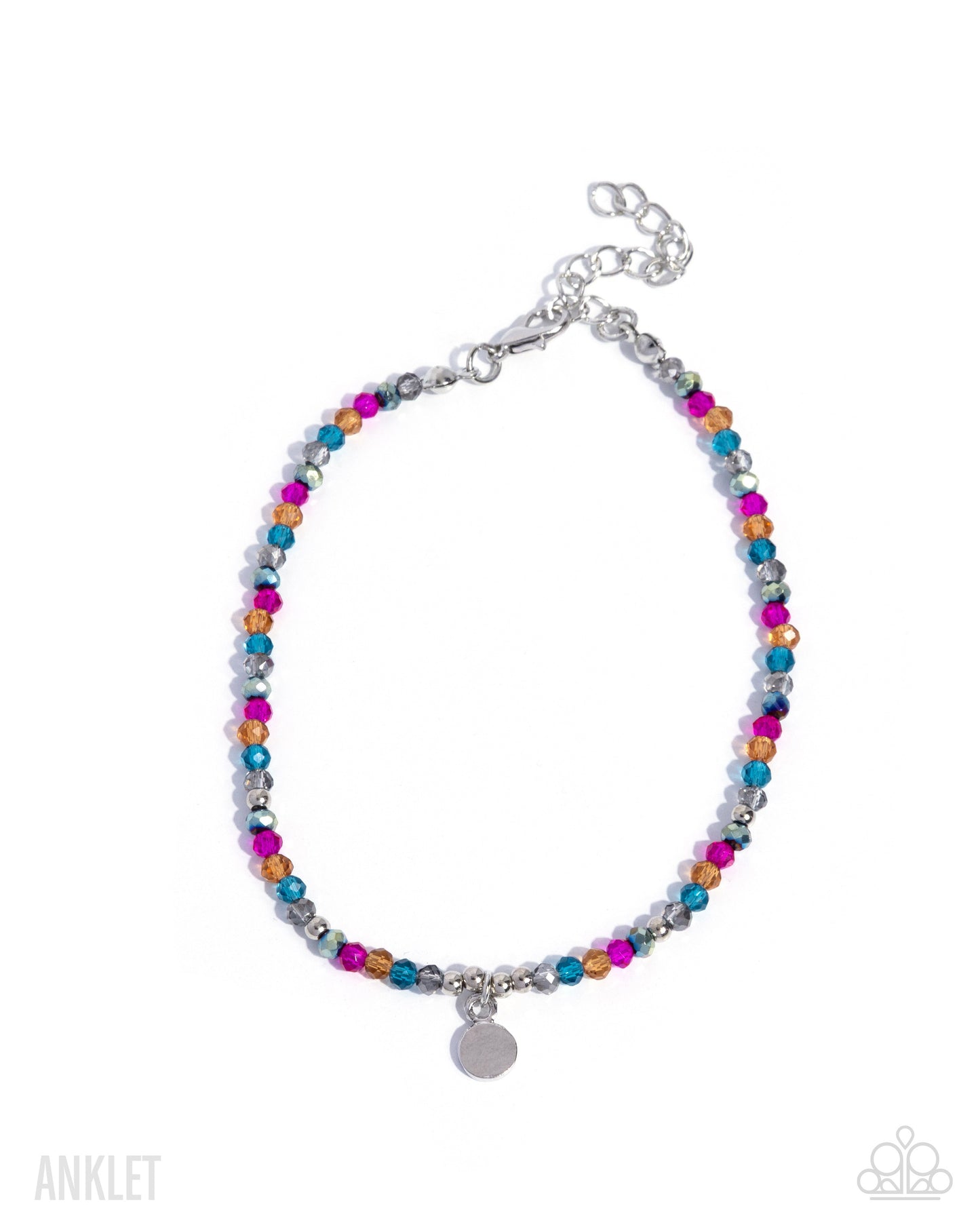 Colorfully Candid - multi (silver) - Paparazzi anklet