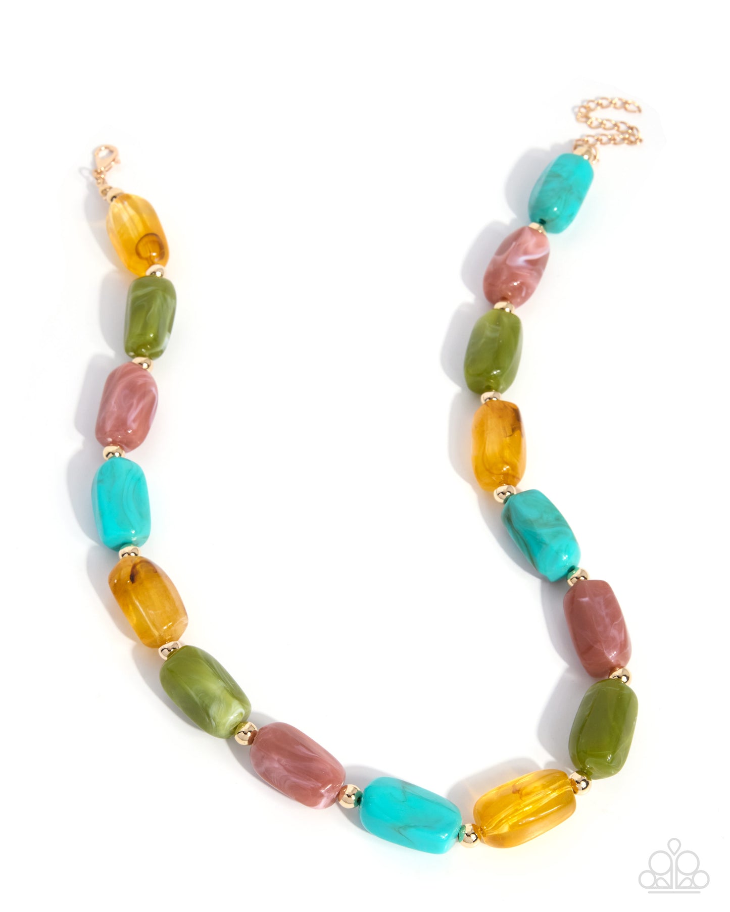 Colorfully Clear - multi - Paparazzi necklace