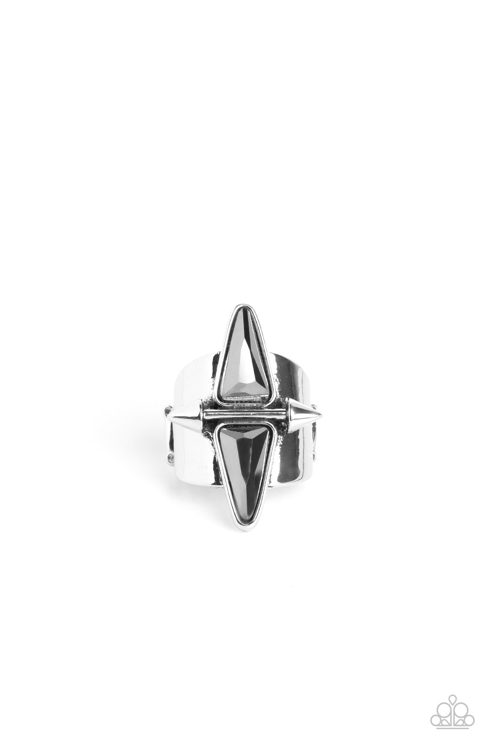 Combustible Compass - silver - Paparazzi ring