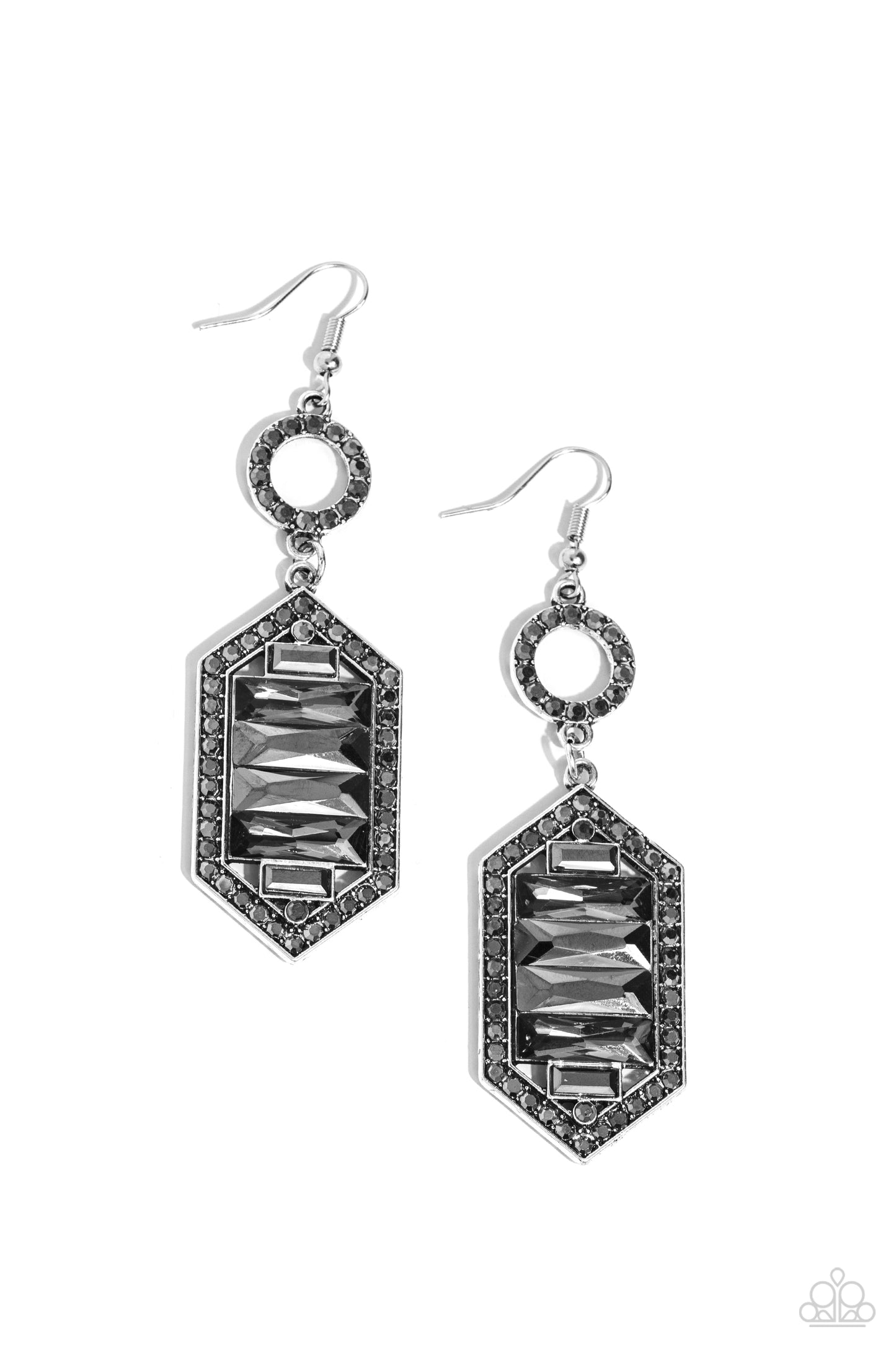 Combustible Craving - silver - Paparazzi earrings