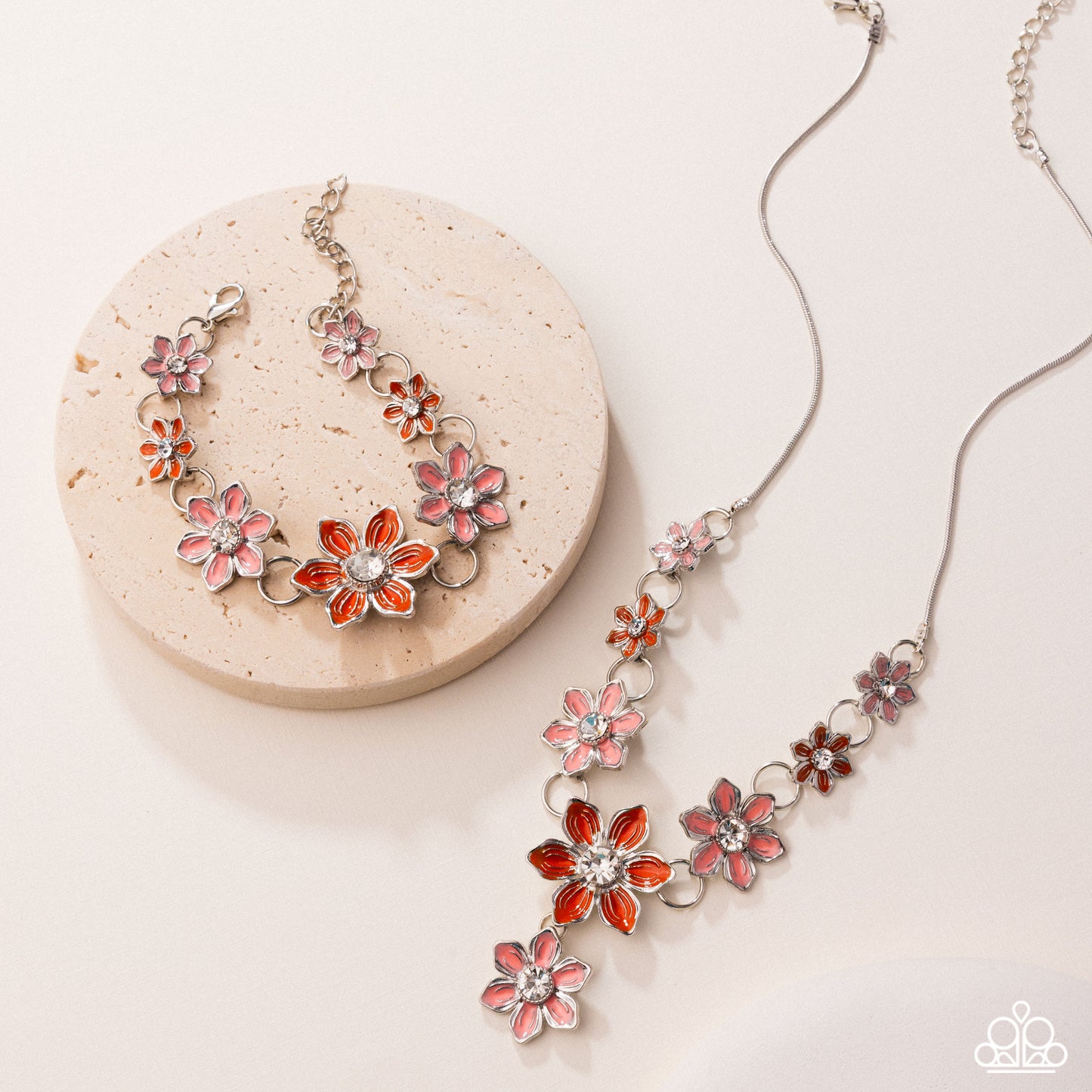 Compatibly Chic - orange - Paparazzi necklace