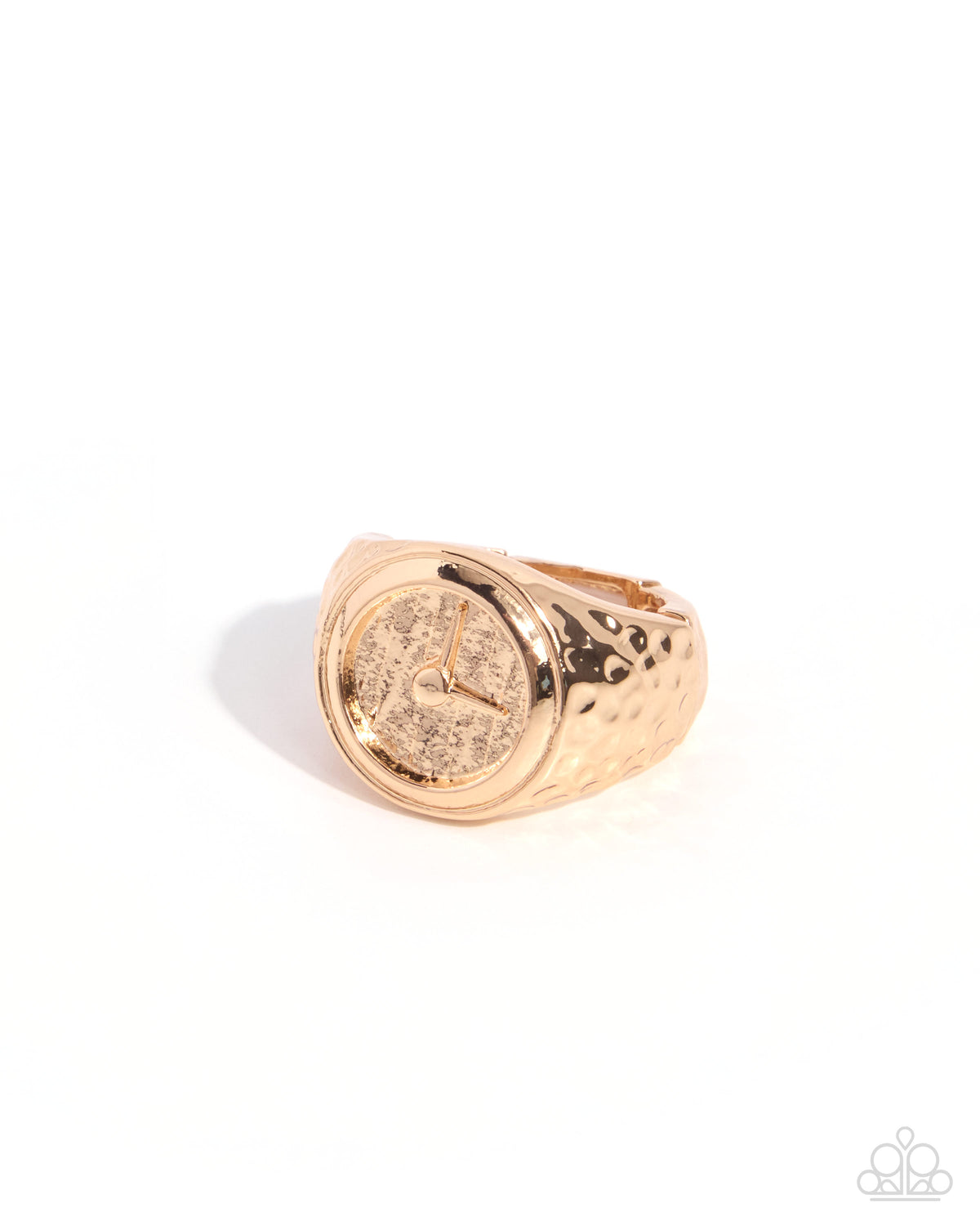 Compelling Clock - gold - Paparazzi ring
