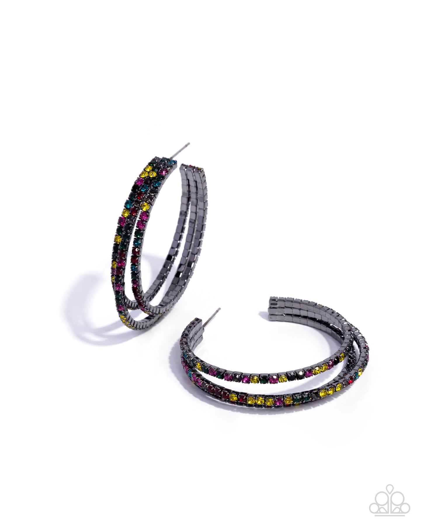Confident Conversation - multi - Paparazzi earrings