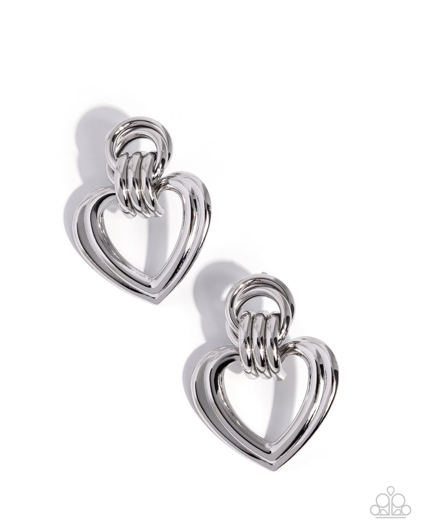 Constant Calm - silver - Paparazzi earrings