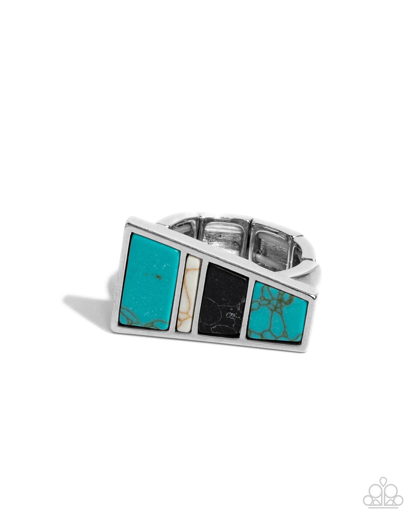 Contemporary Color - blue - Paparazzi MENS ring
