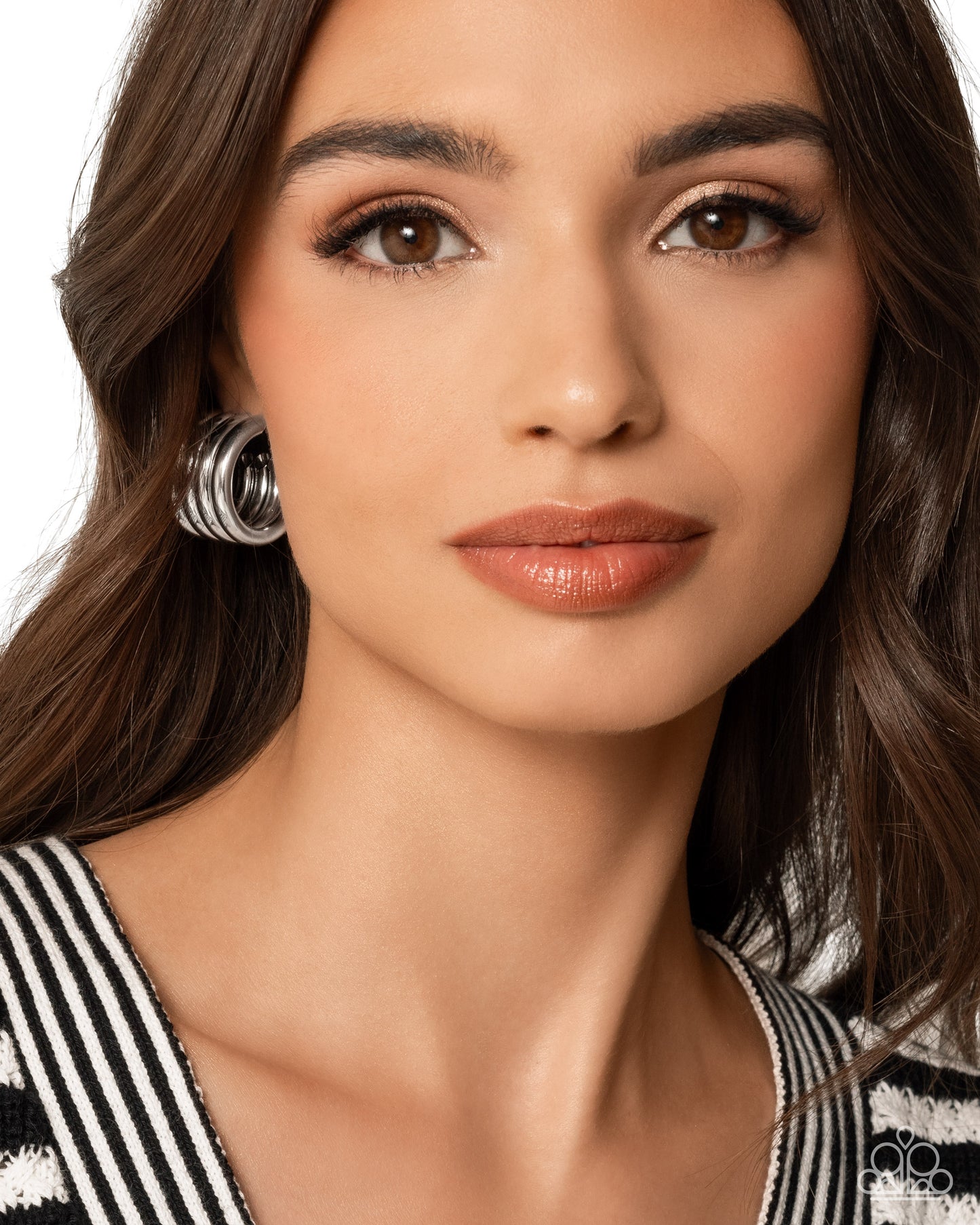 Continuous Construction - silver - Paparazzi earrings