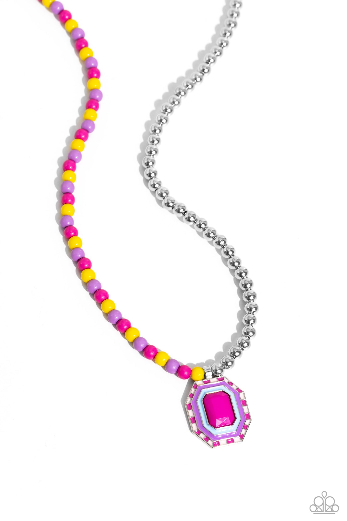 Contrasting Candy - multi - Paparazzi necklace