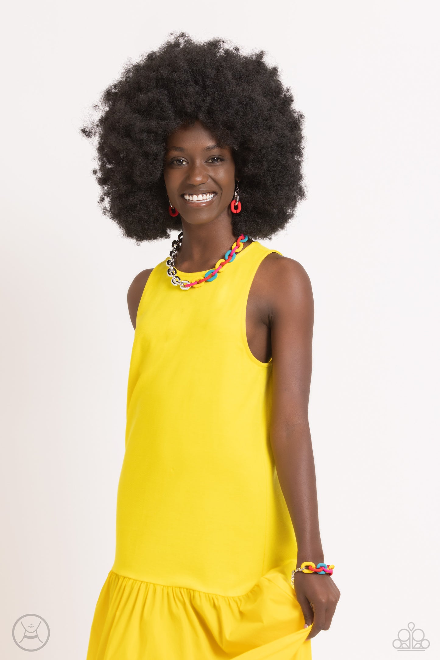 Contrasting Couture - red - Paparazzi necklace