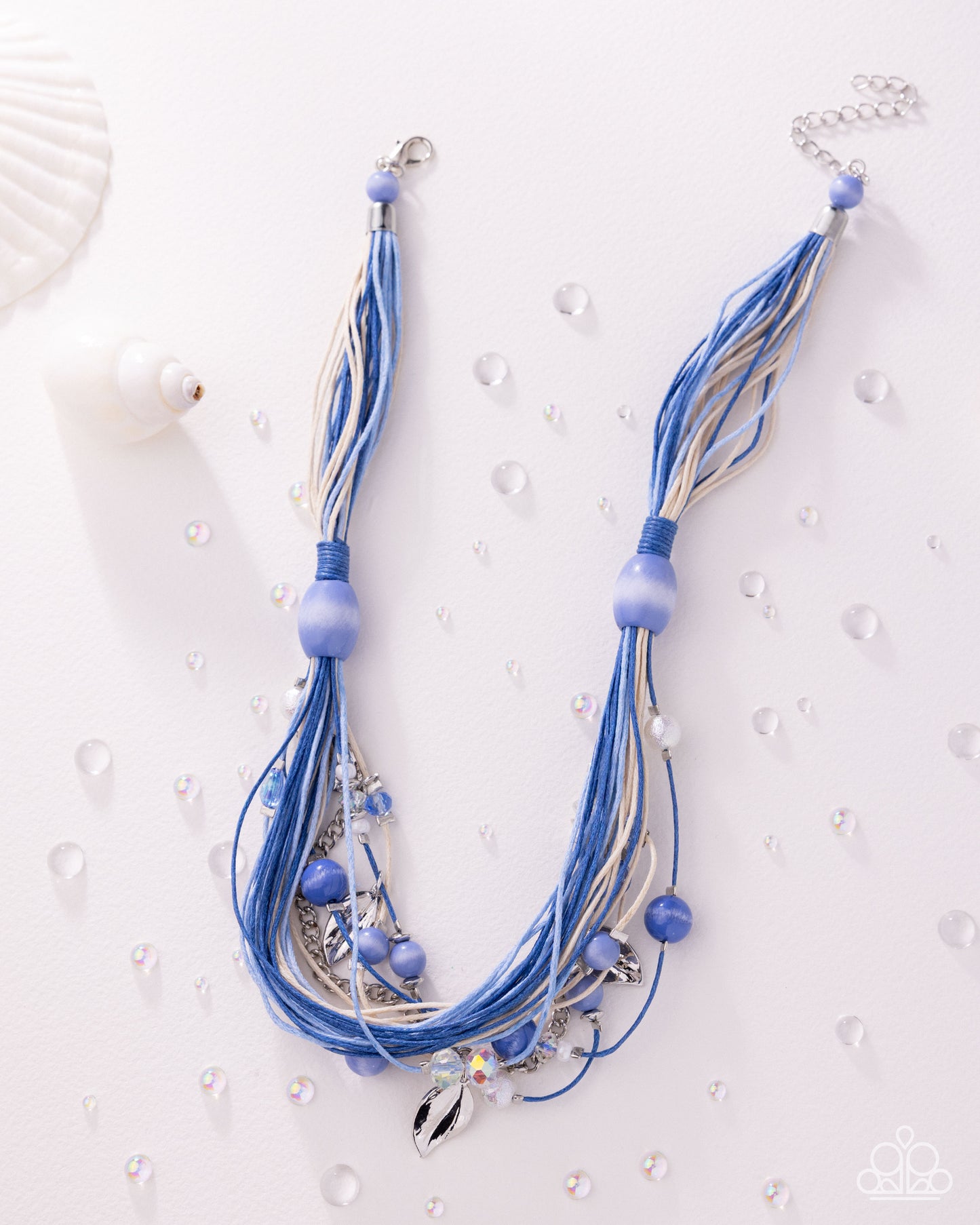 Corded Chaos - blue - Paparazzi necklace
