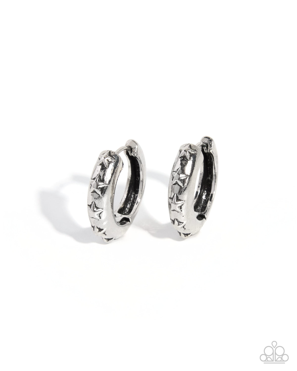 Cosmic Confidence - silver - Paparazzi earrings