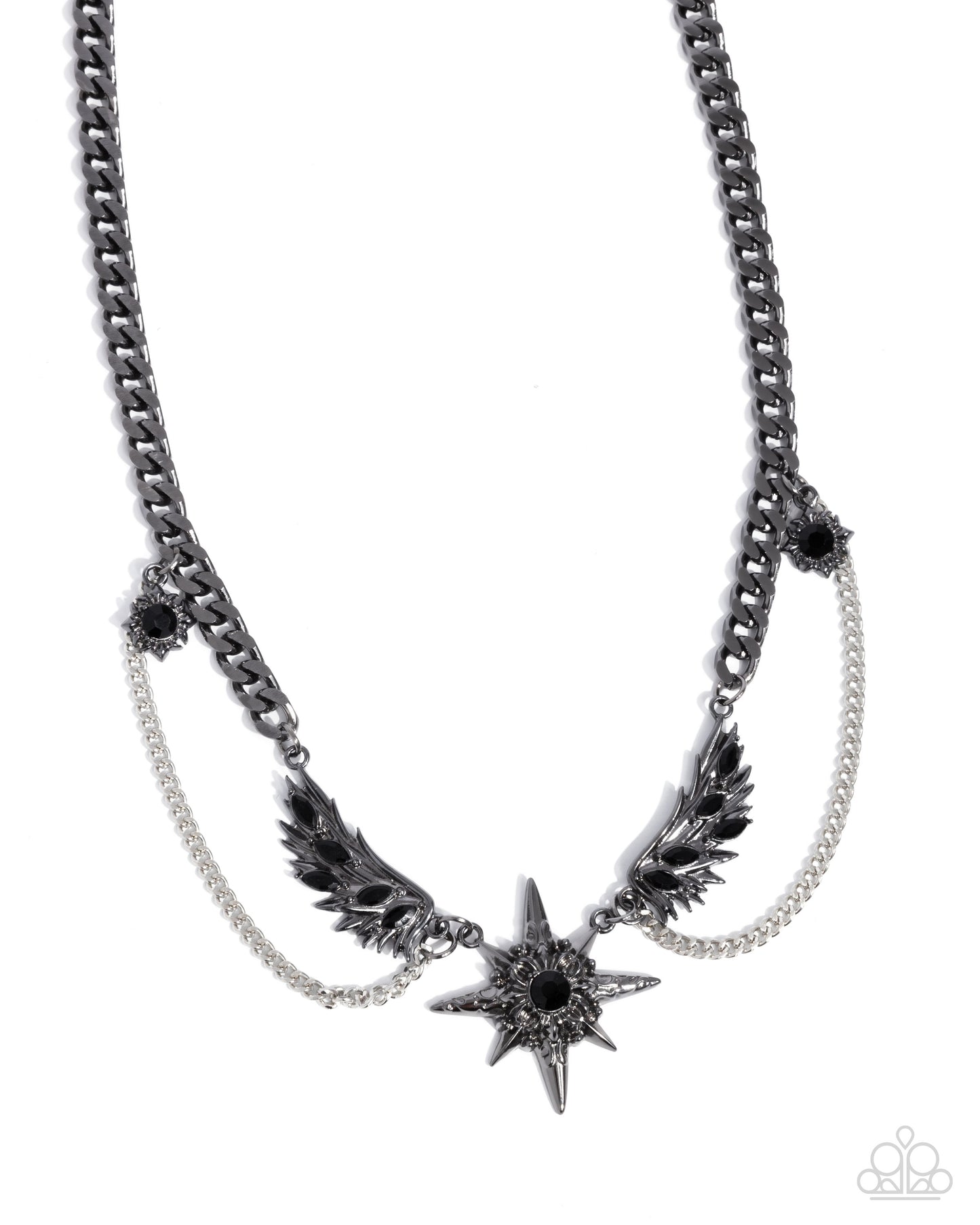 Cosmic Critique - black - Paparazzi necklace