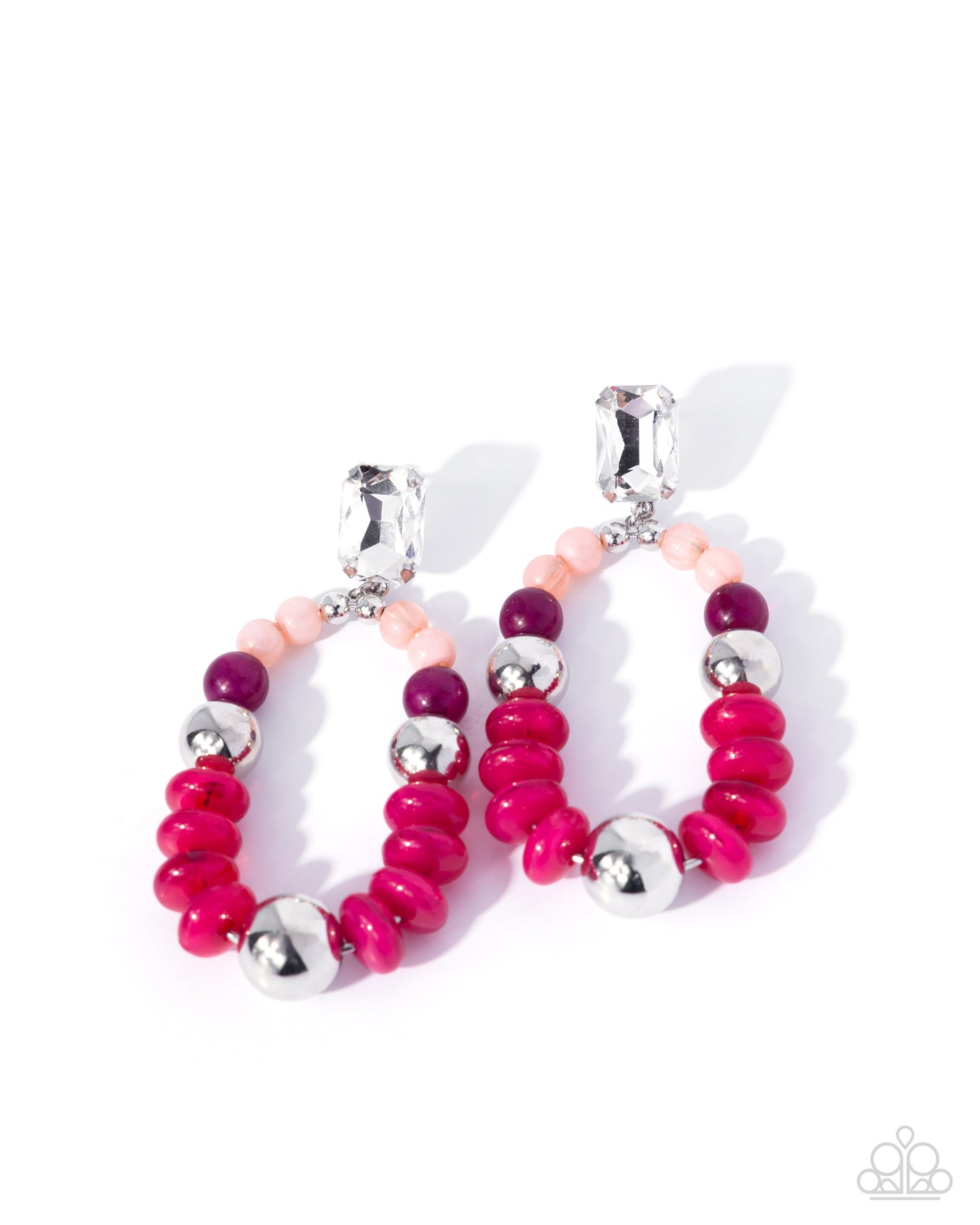 Cosmopolitan Color - pink - Paparazzi earrings