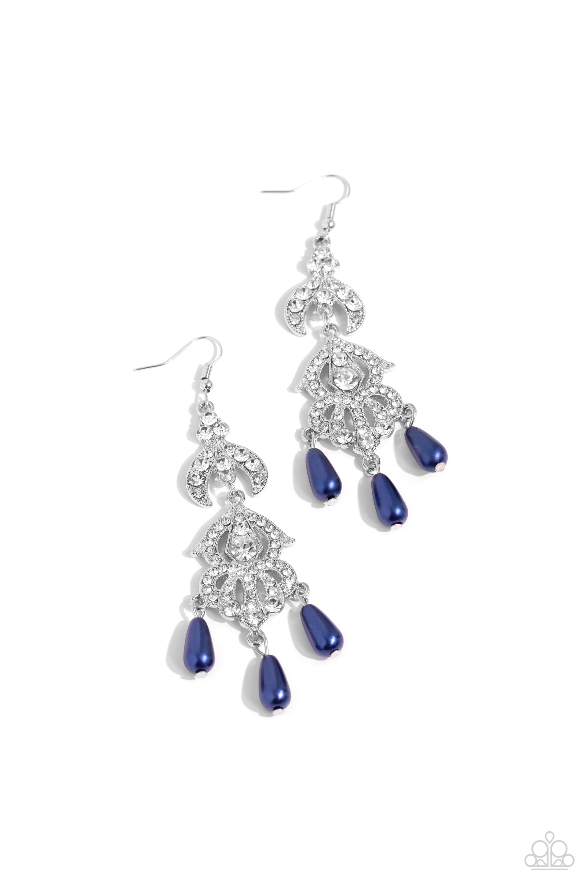 Cosmopolitan Combo - blue - Paparazzi earrings