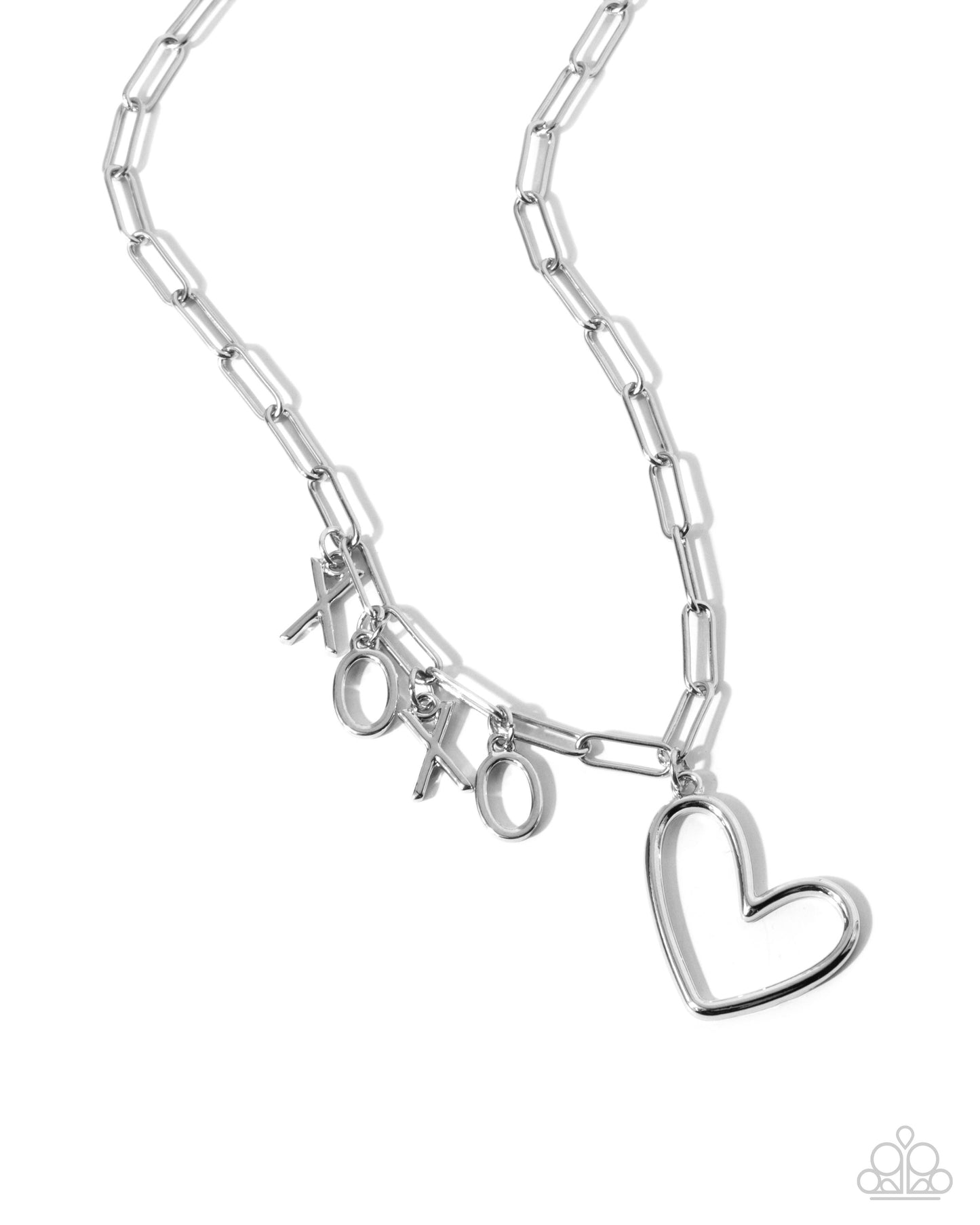 Courting Chains - silver - Paparazzi necklace