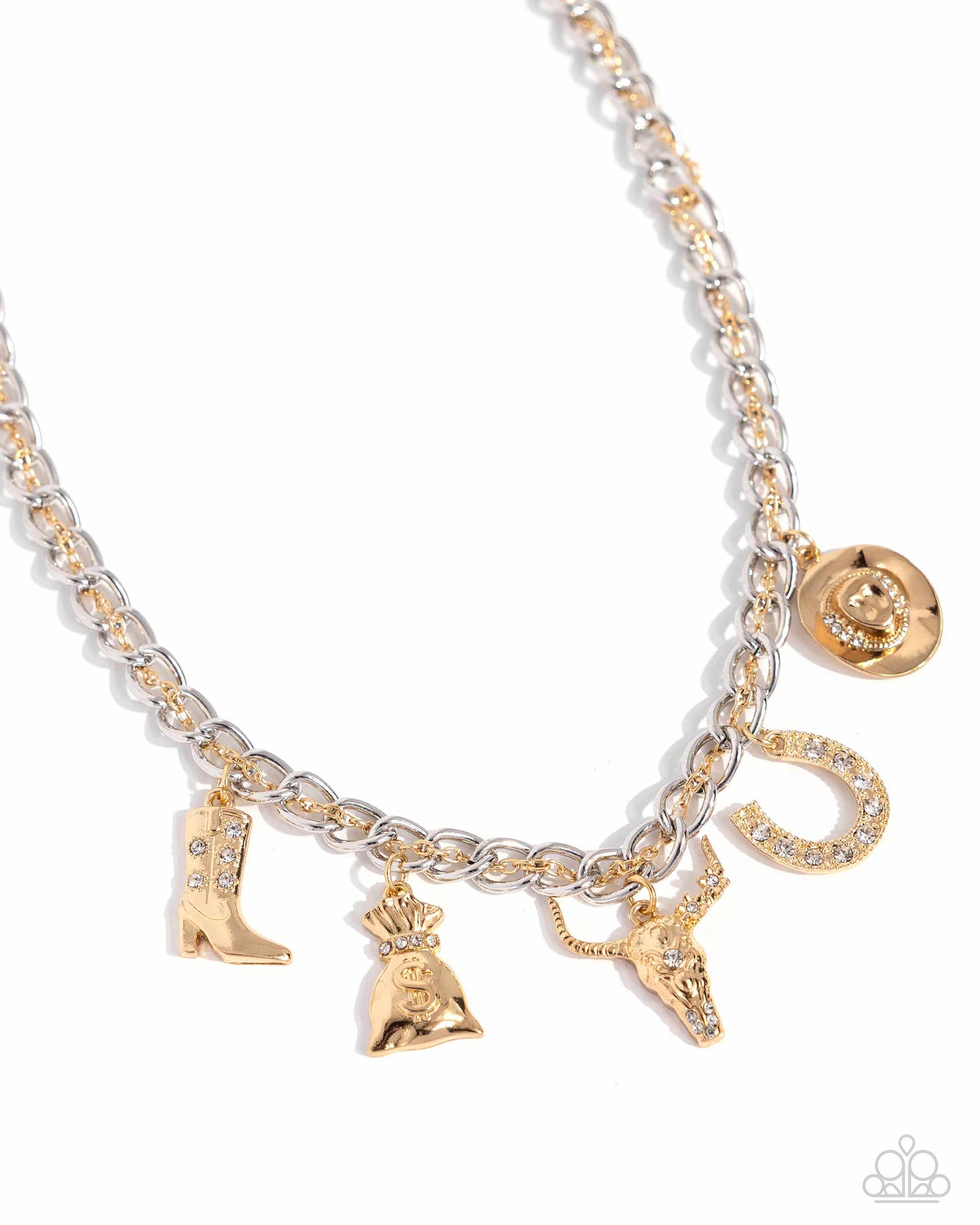 Cowboy Collection - gold - Paparazzi necklace