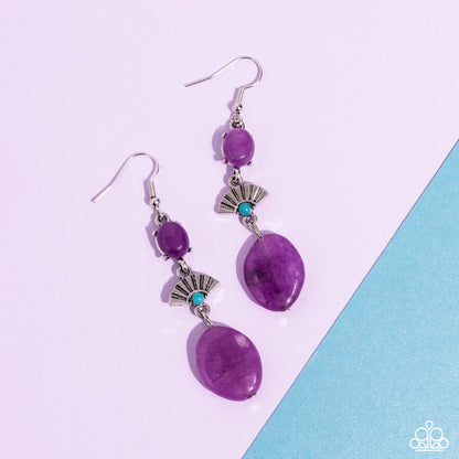Creative Cascade - purple - Paparazzi earrings