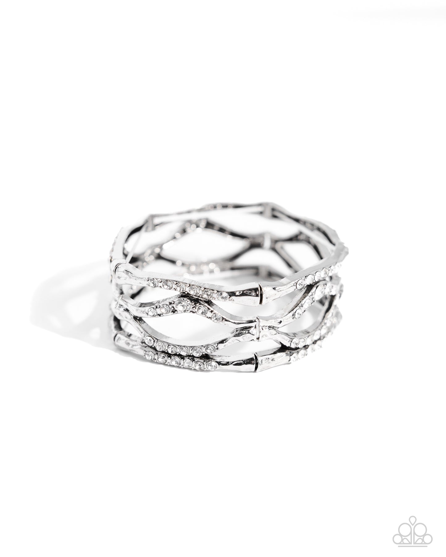 Cross Country - white - Paparazzi bracelet