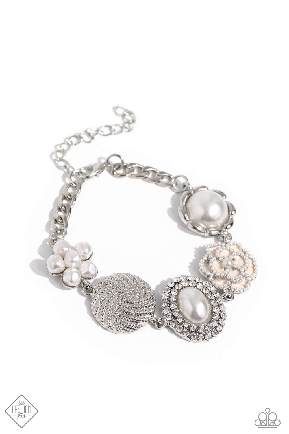 Cultivated Charm - white - Paparazzi bracelet