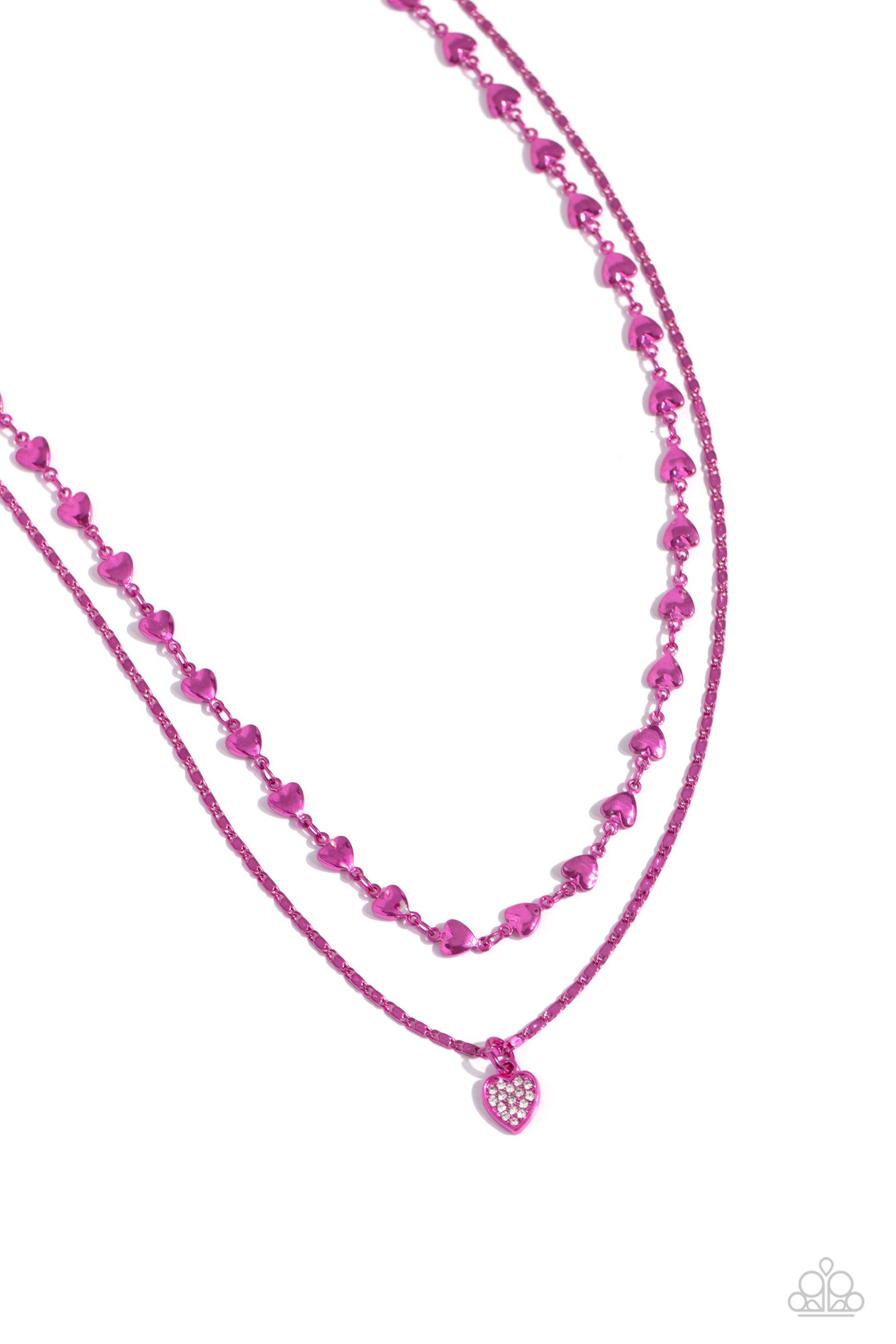Cupid Combo - pink - Paparazzi necklace