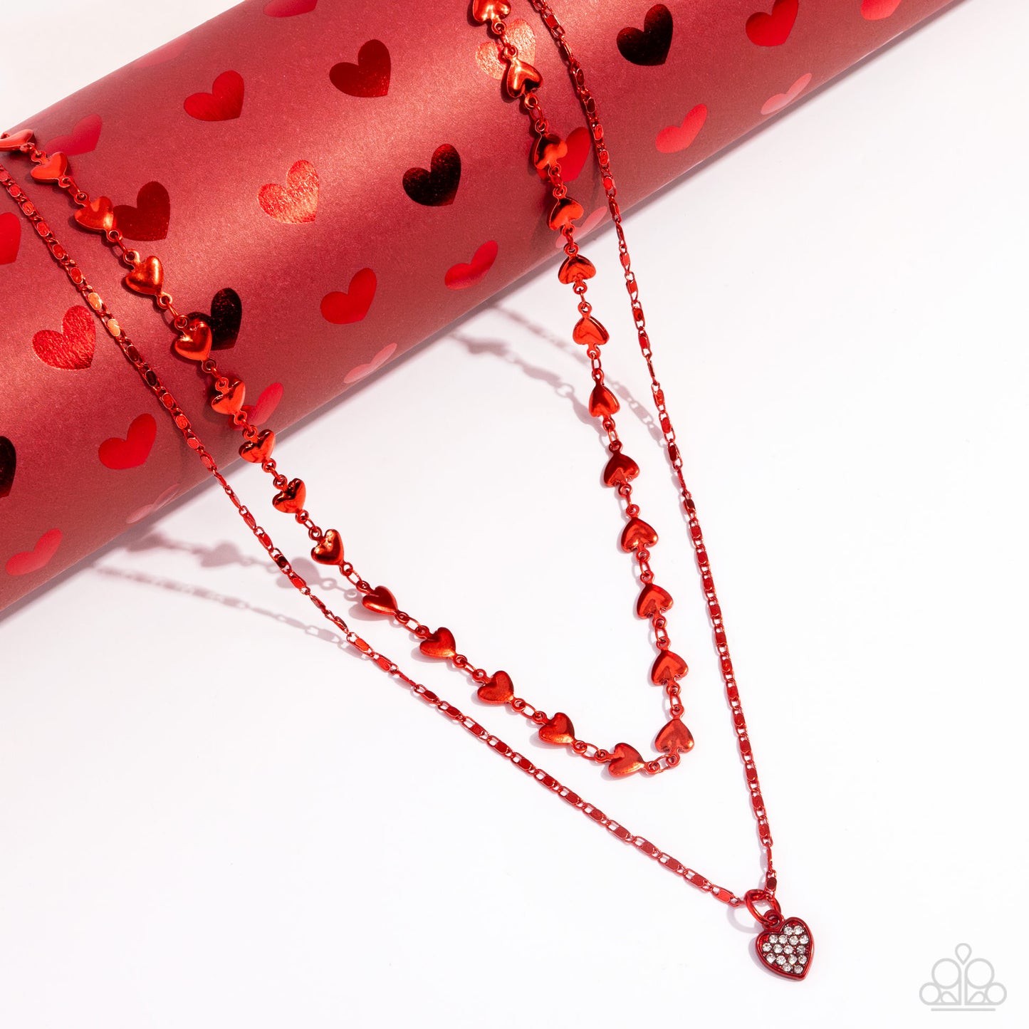 Cupid Combo - red - Paparazzi necklace