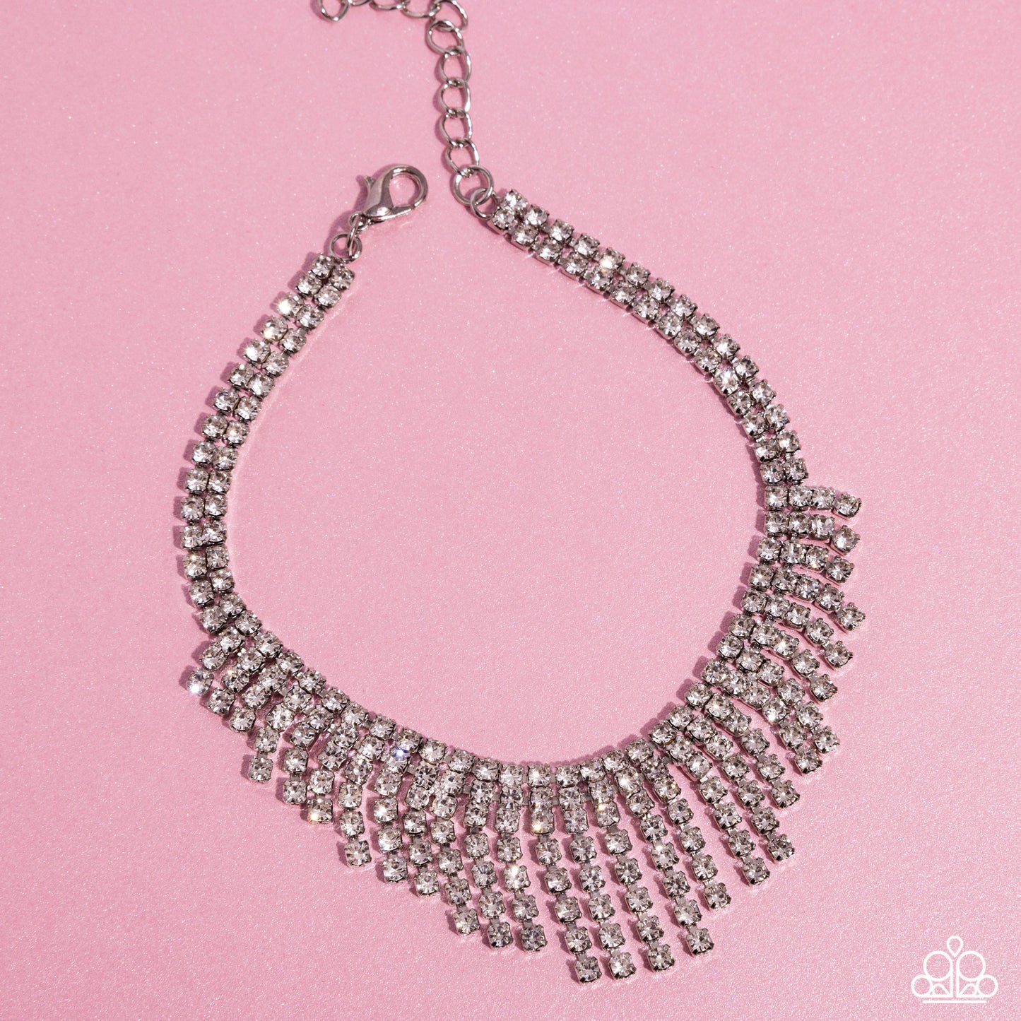 Curtain Confidence - white - Paparazzi anklet