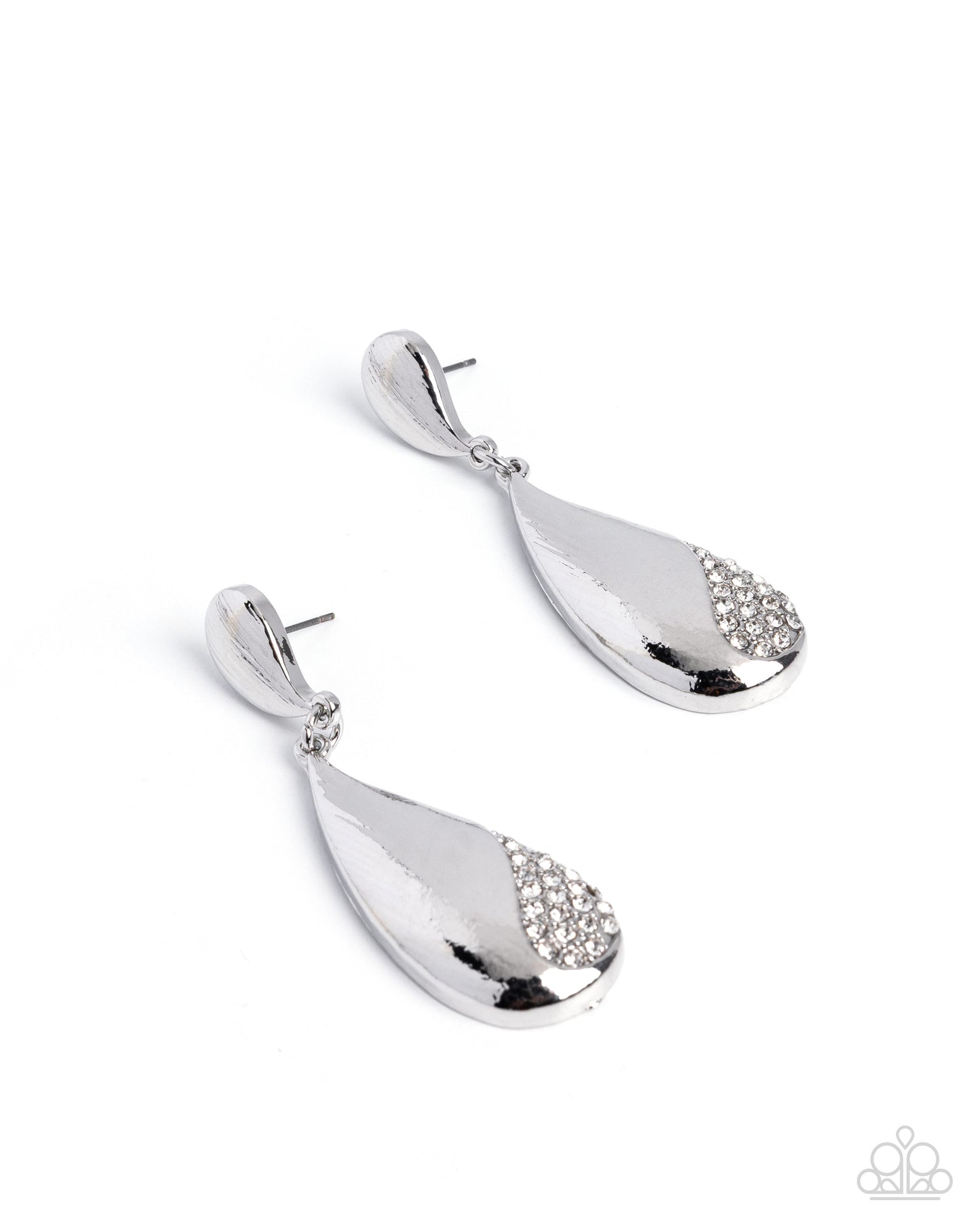Daily Decadence - white - Paparazzi earrings
