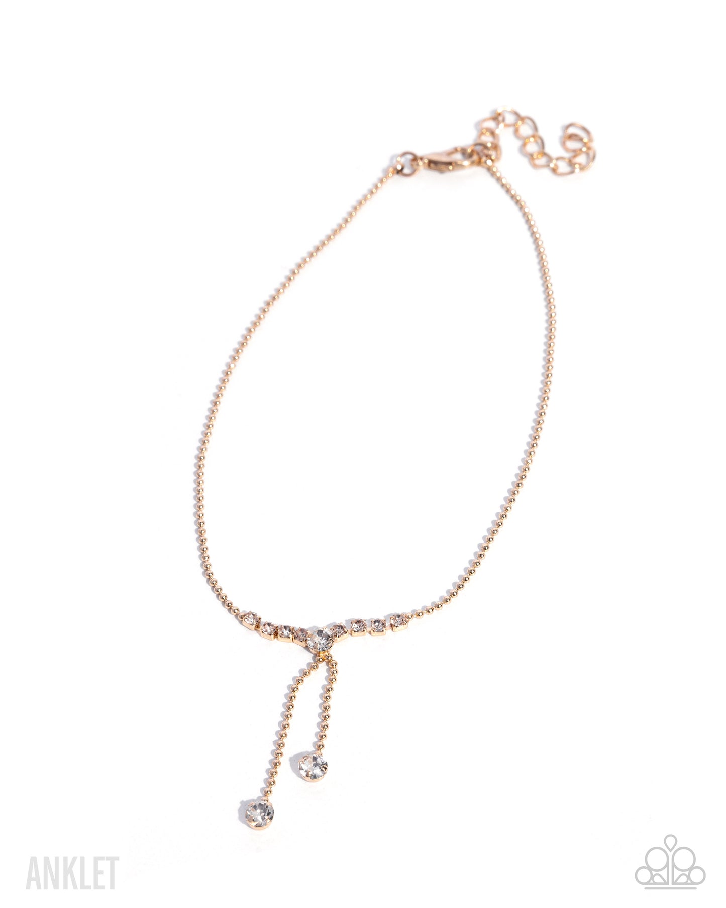 Darling Disposition - gold - Paparazzi anklet