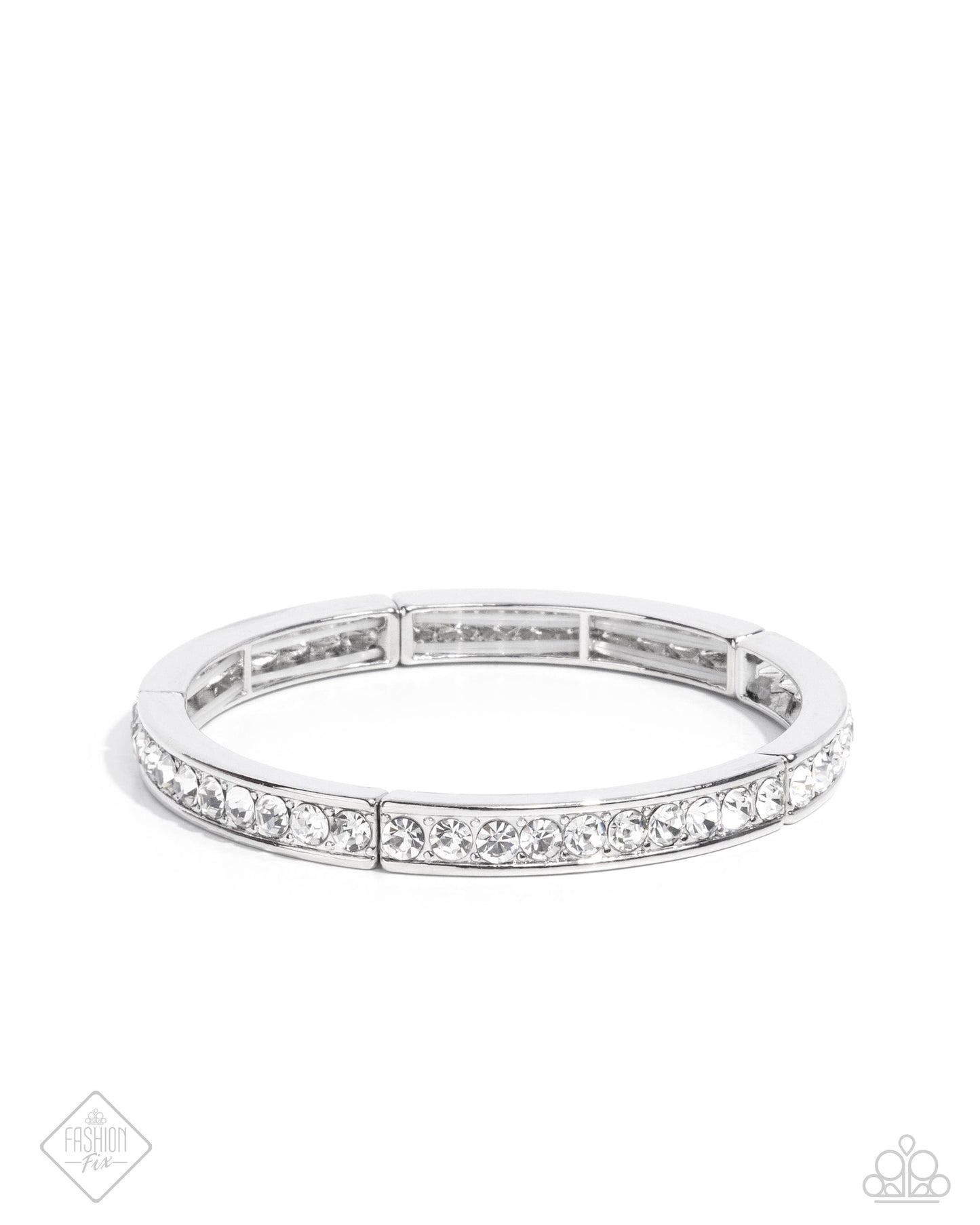 Dashing Declaration - white - Paparazzi bracelet