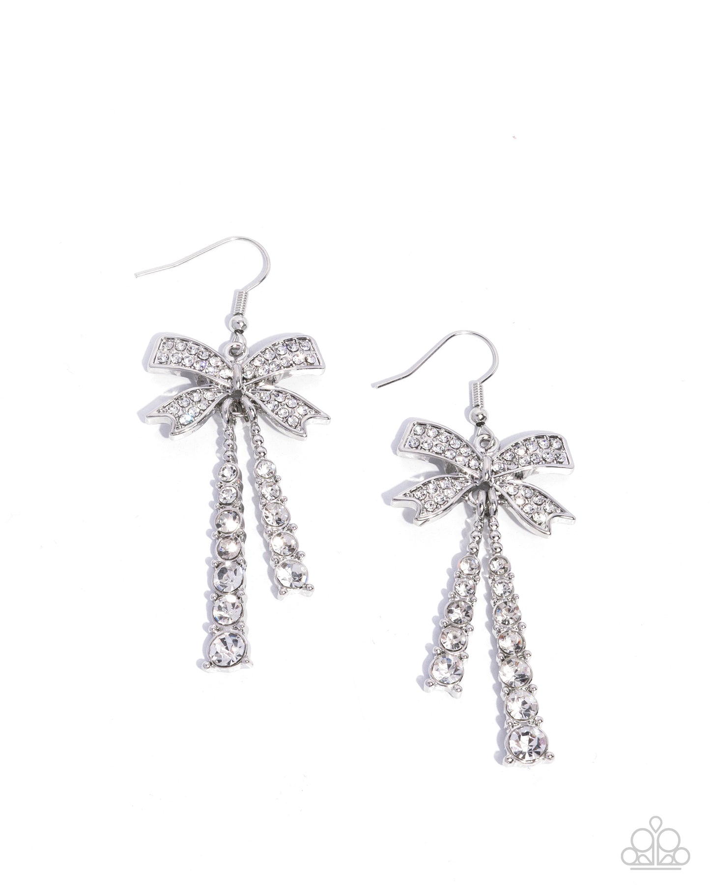 Date Night Decadence - white - Paparazzi earrings