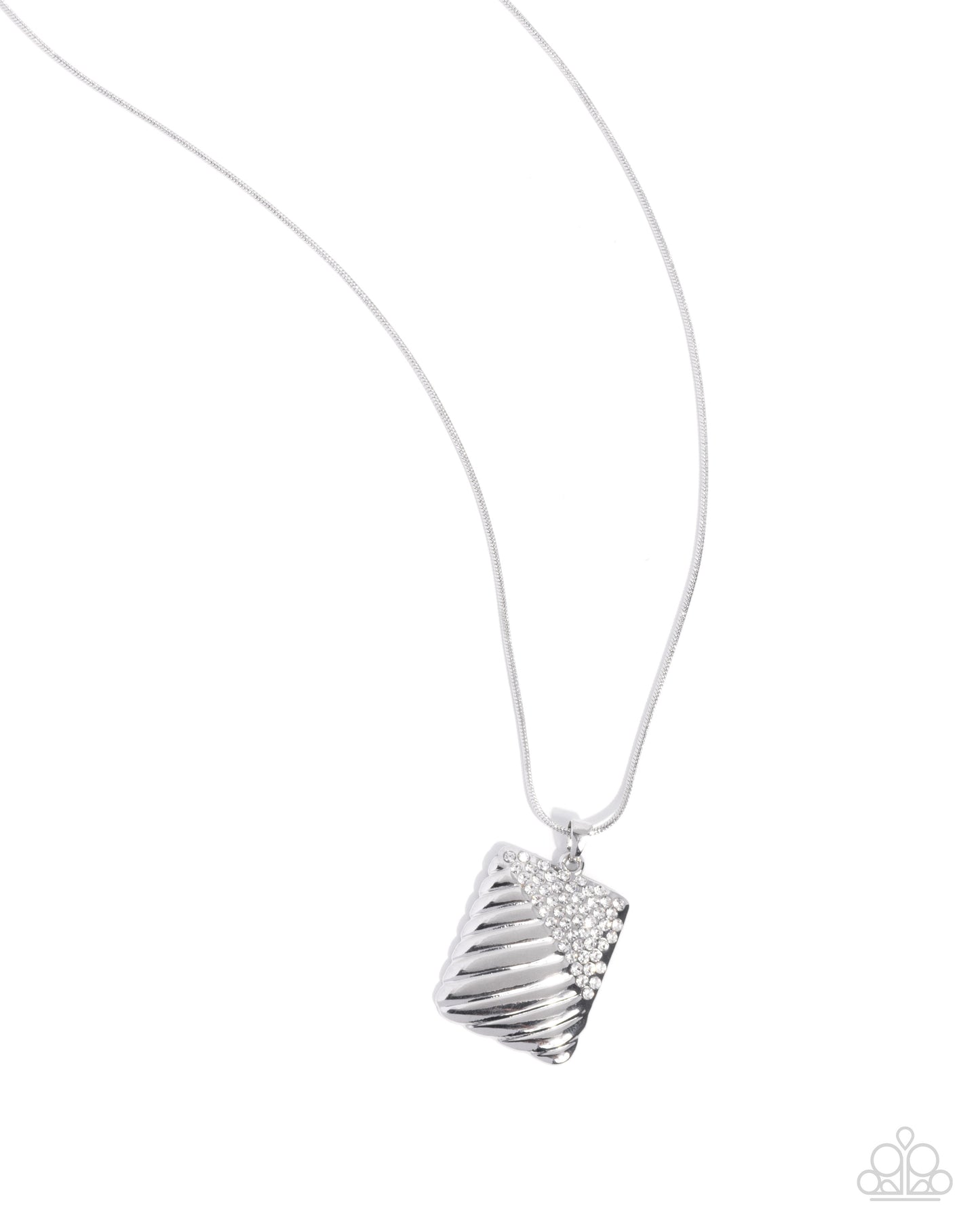 Dazzling Discord - white - Paparazzi necklace