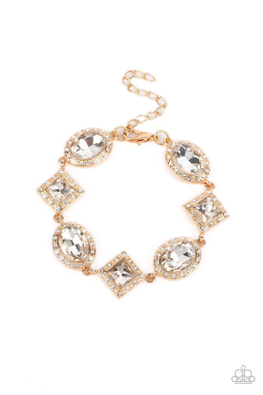 Decade of Dazzle - gold - Paparazzi bracelet