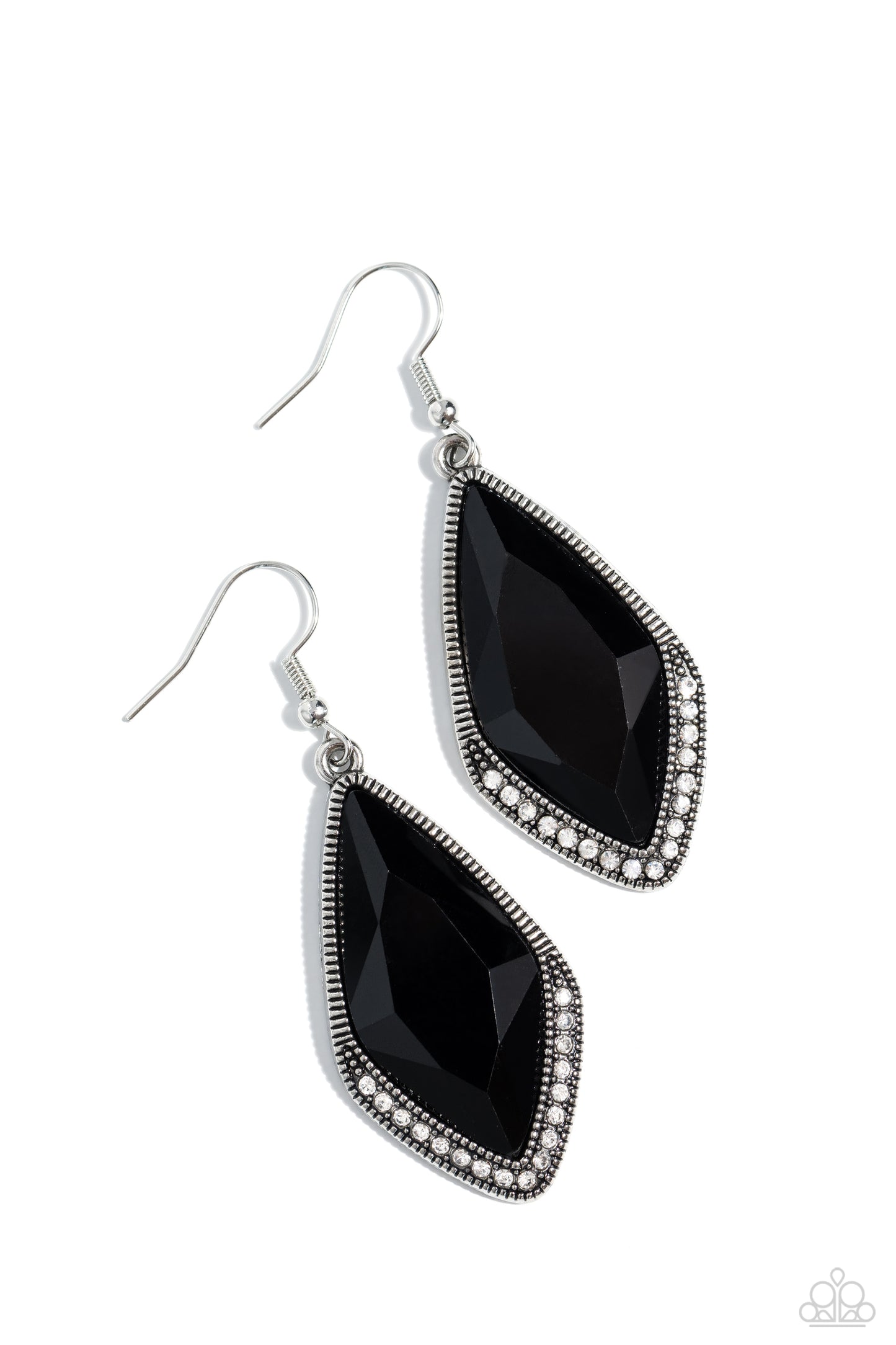 Deco Dazzle - black - Paparazzi earrings