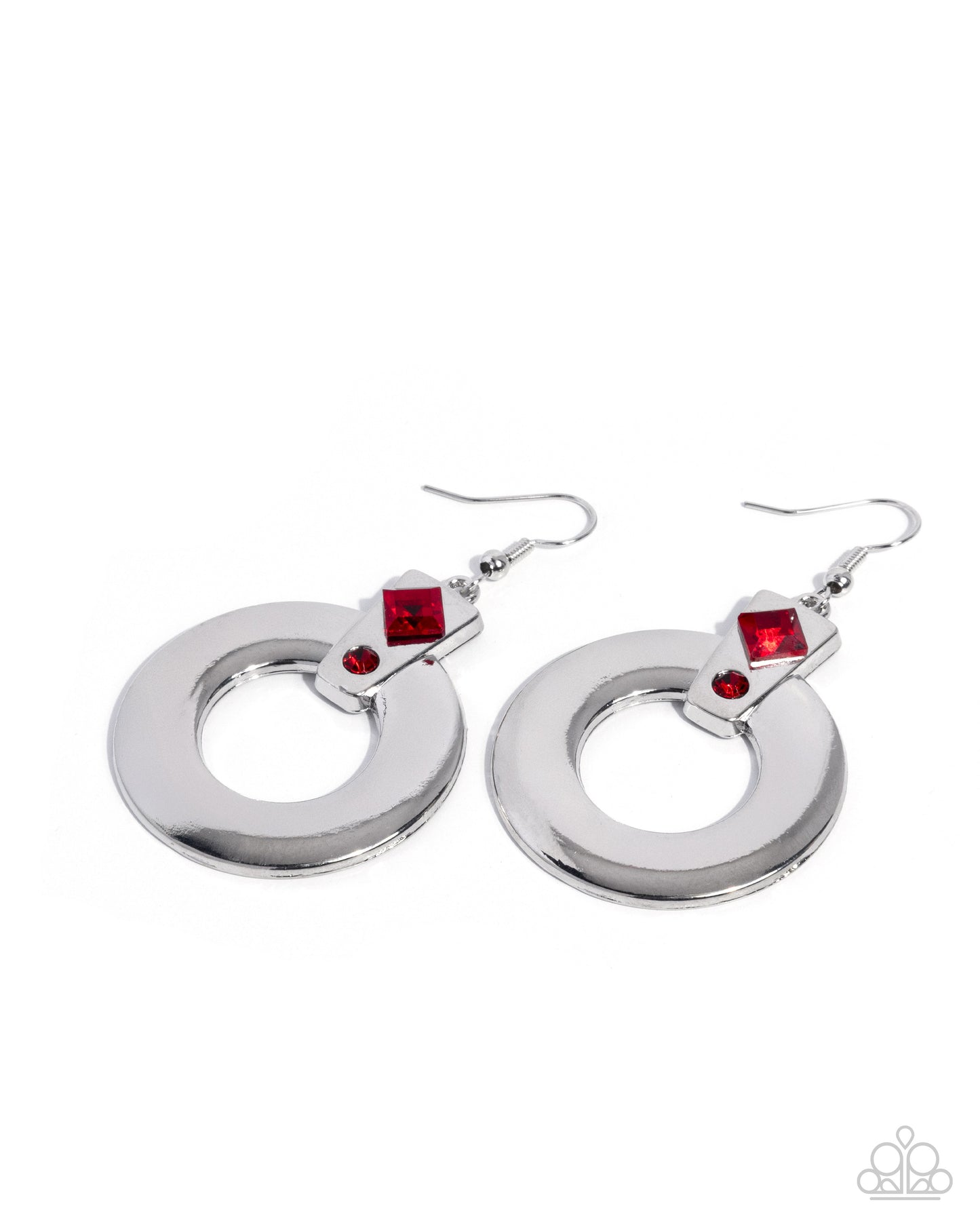 Dedicated Delight - red - Paparazzi earrings