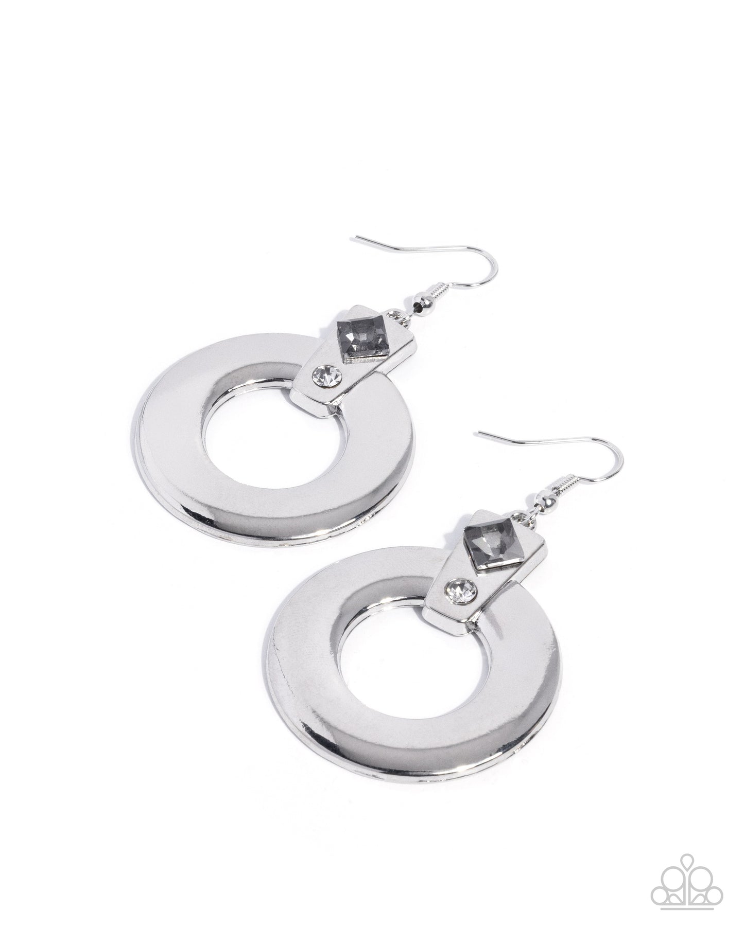 Dedicated Delight - silver - Paparazzi earrings