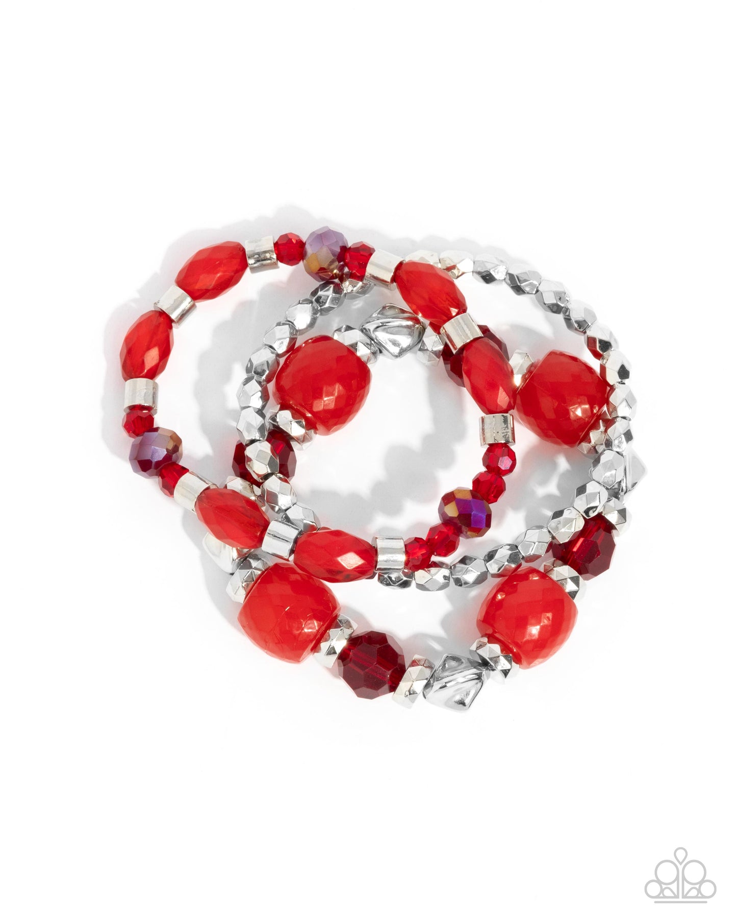 Defaced Dare - red - Paparazzi bracelet
