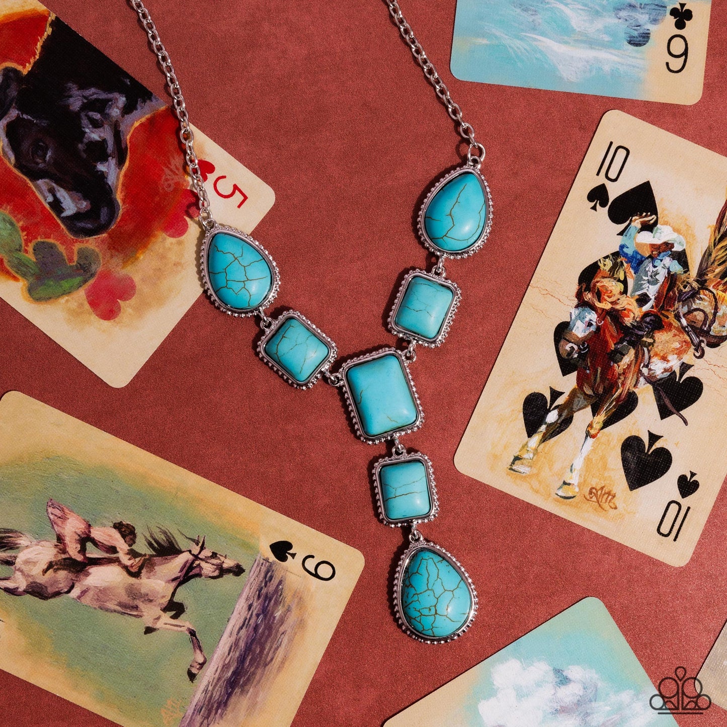 Defaced Deal - blue - Paparazzi necklace