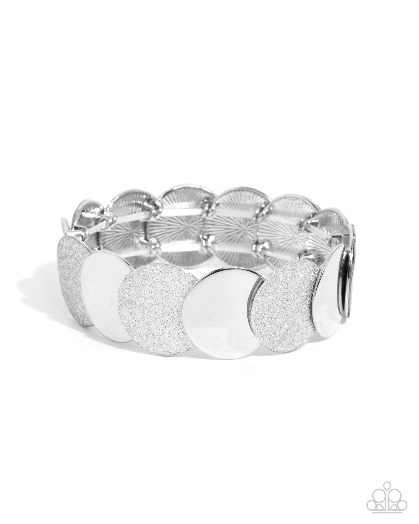 Demurely Disco - silver - Paparazzi bracelet