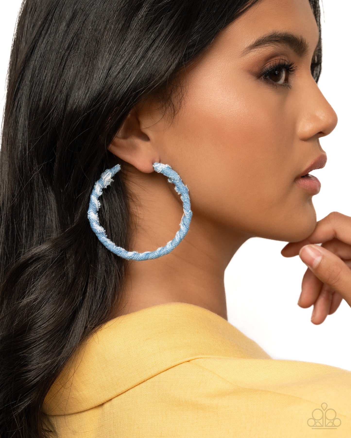 Denim Debut - blue - Paparazzi earrings