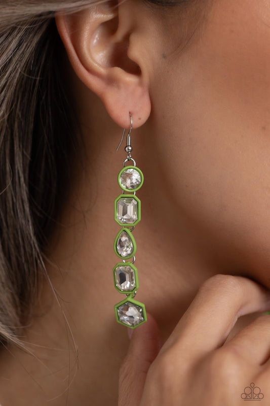 Developing Dignity - green - Paparazzi earrings