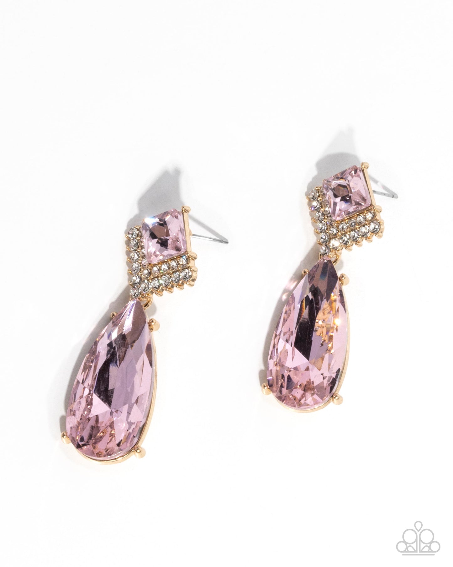 Diamond Life - pink - Paparazzi earrings