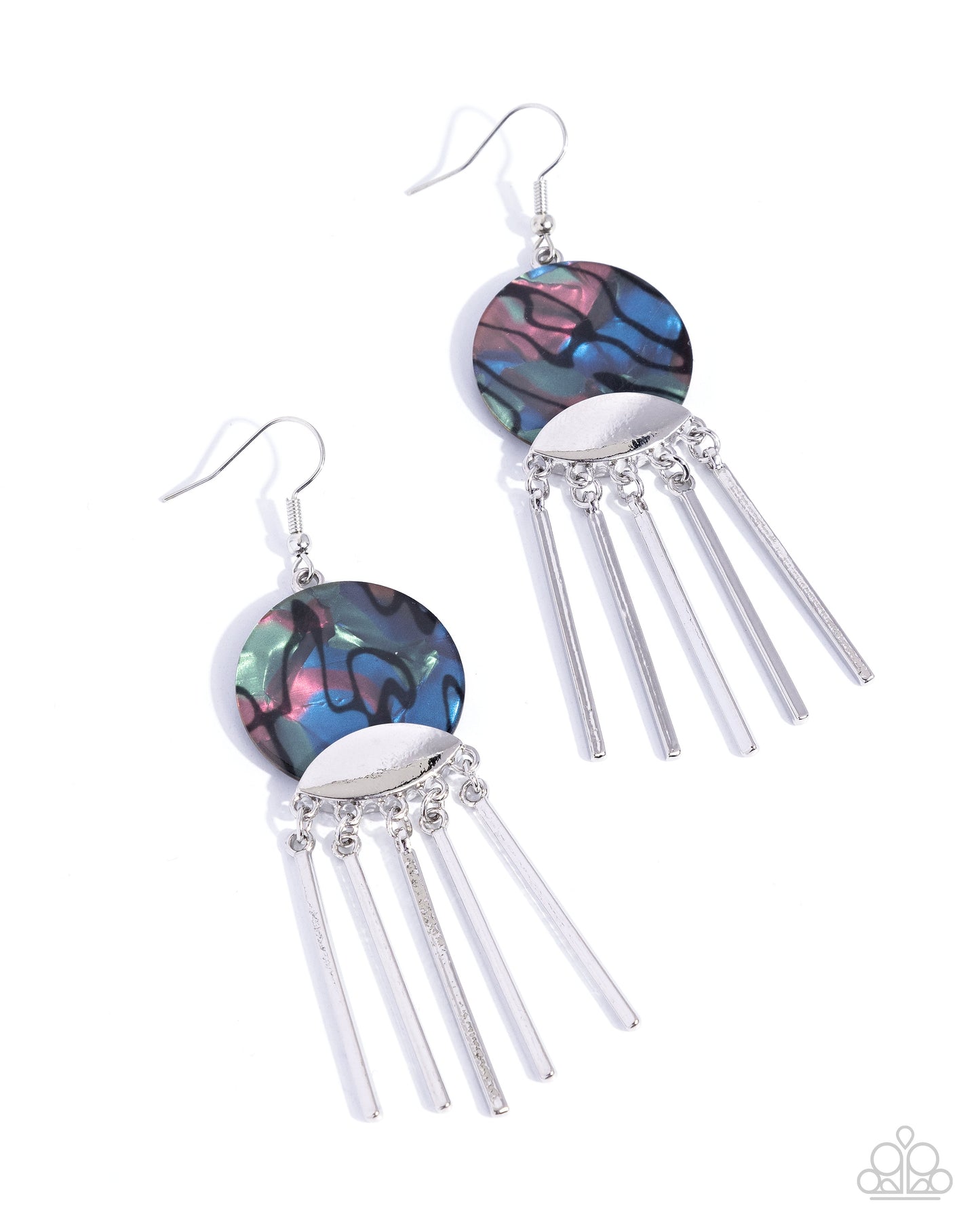 Disc Destiny - multi - Paparazzi earrings