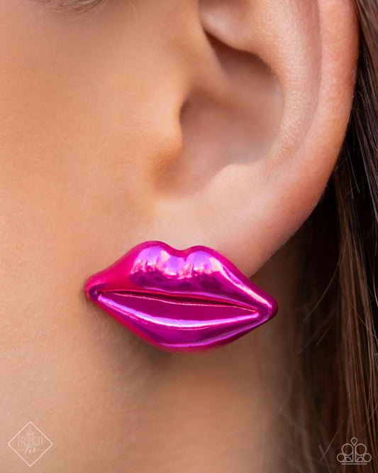 Diva Decoration - pink - Paparazzi earrings
