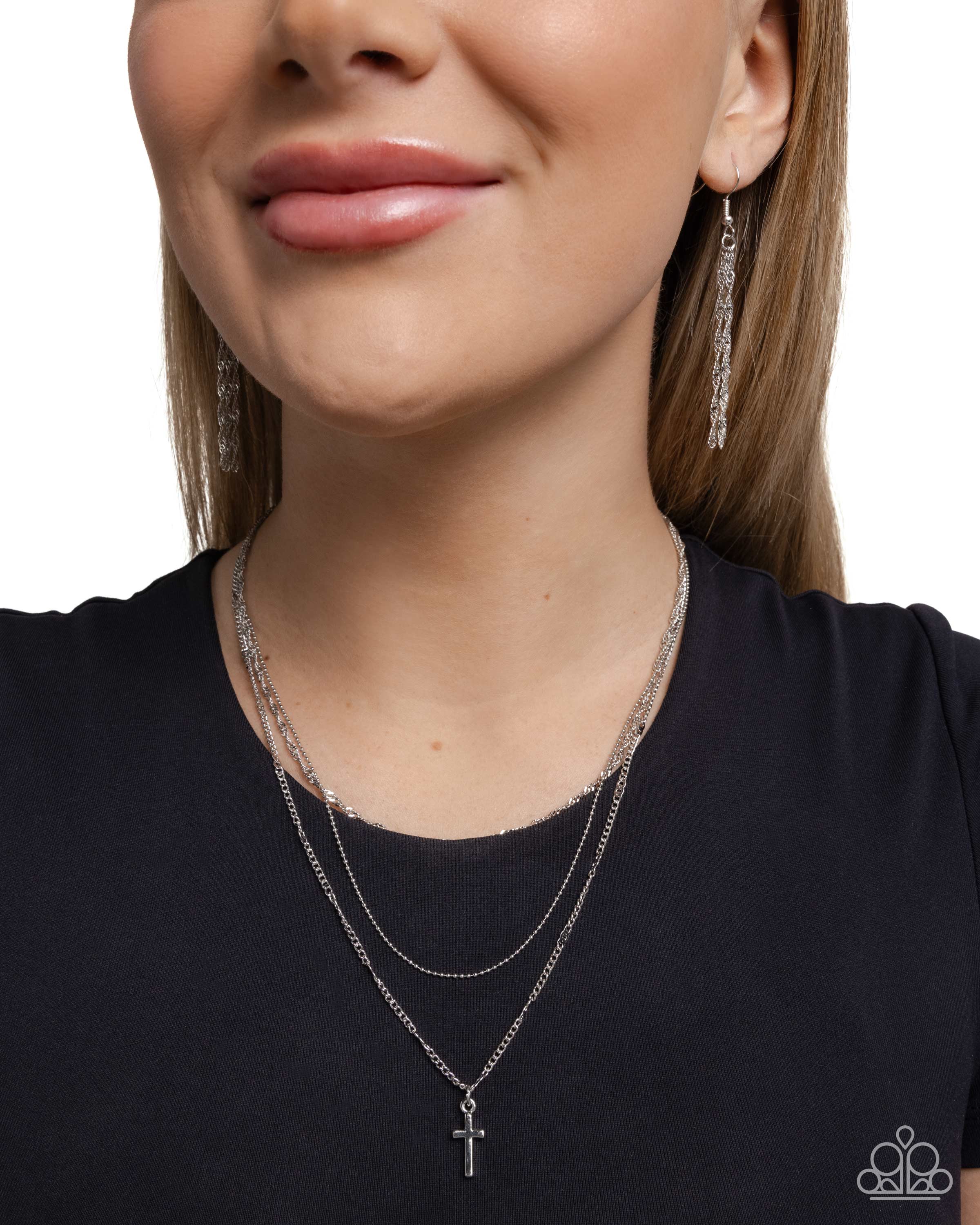 Divine Dedication - silver - Paparazzi necklace – JewelryBlingThing