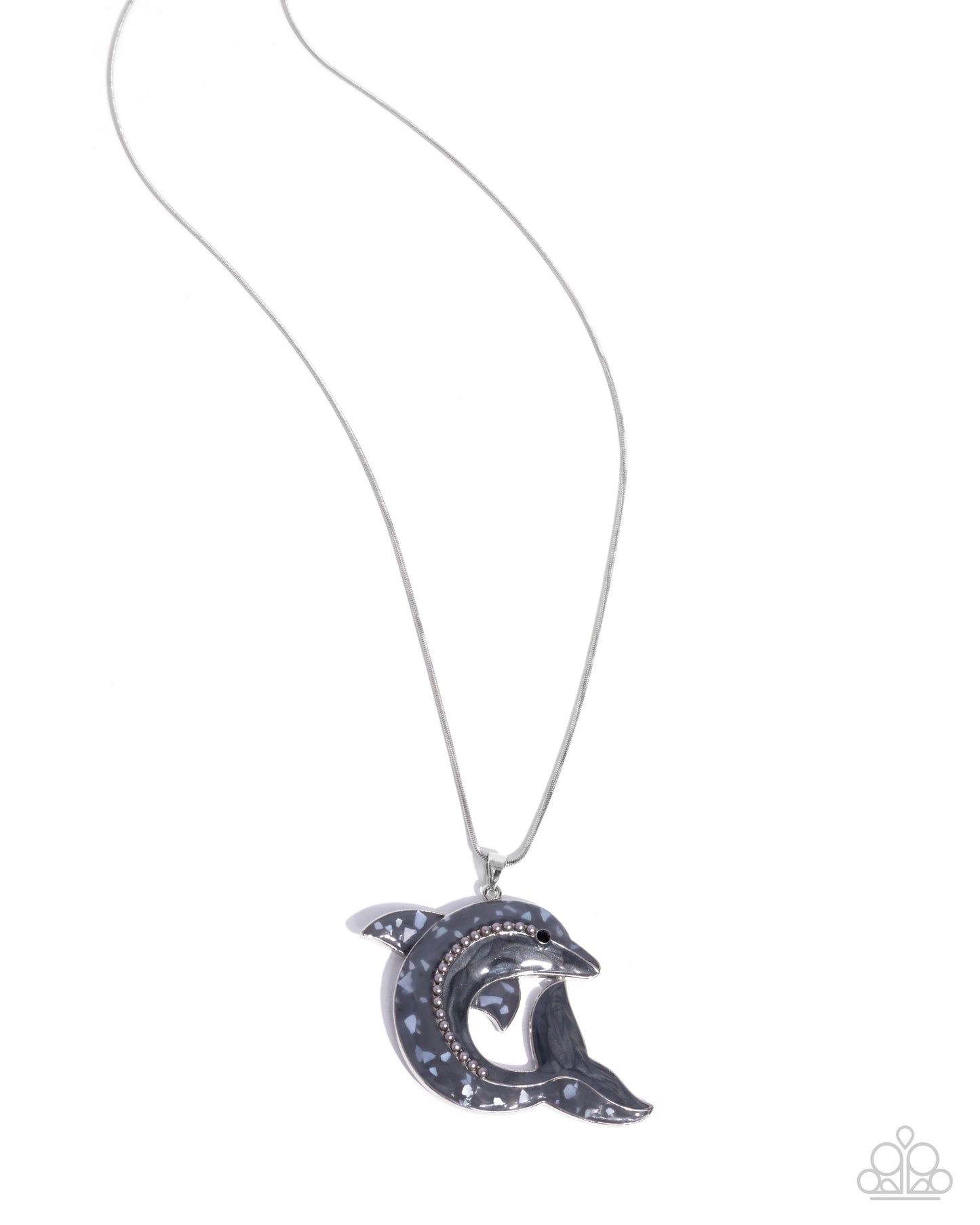 Dolphin Dive - silver - Paparazzi necklace