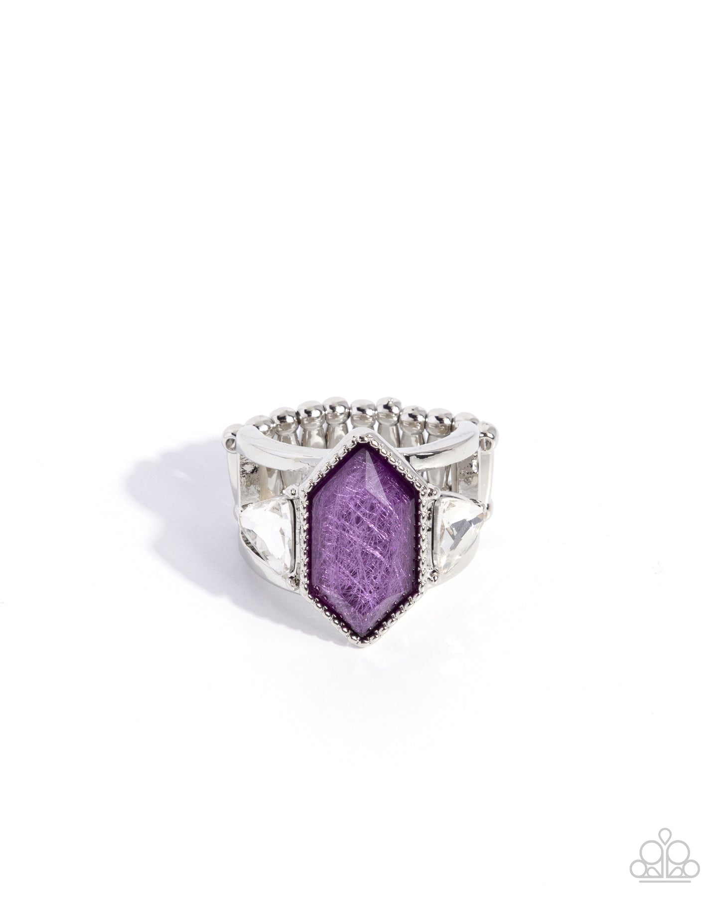 Dominant Diamond - purple - Paparazzi ring
