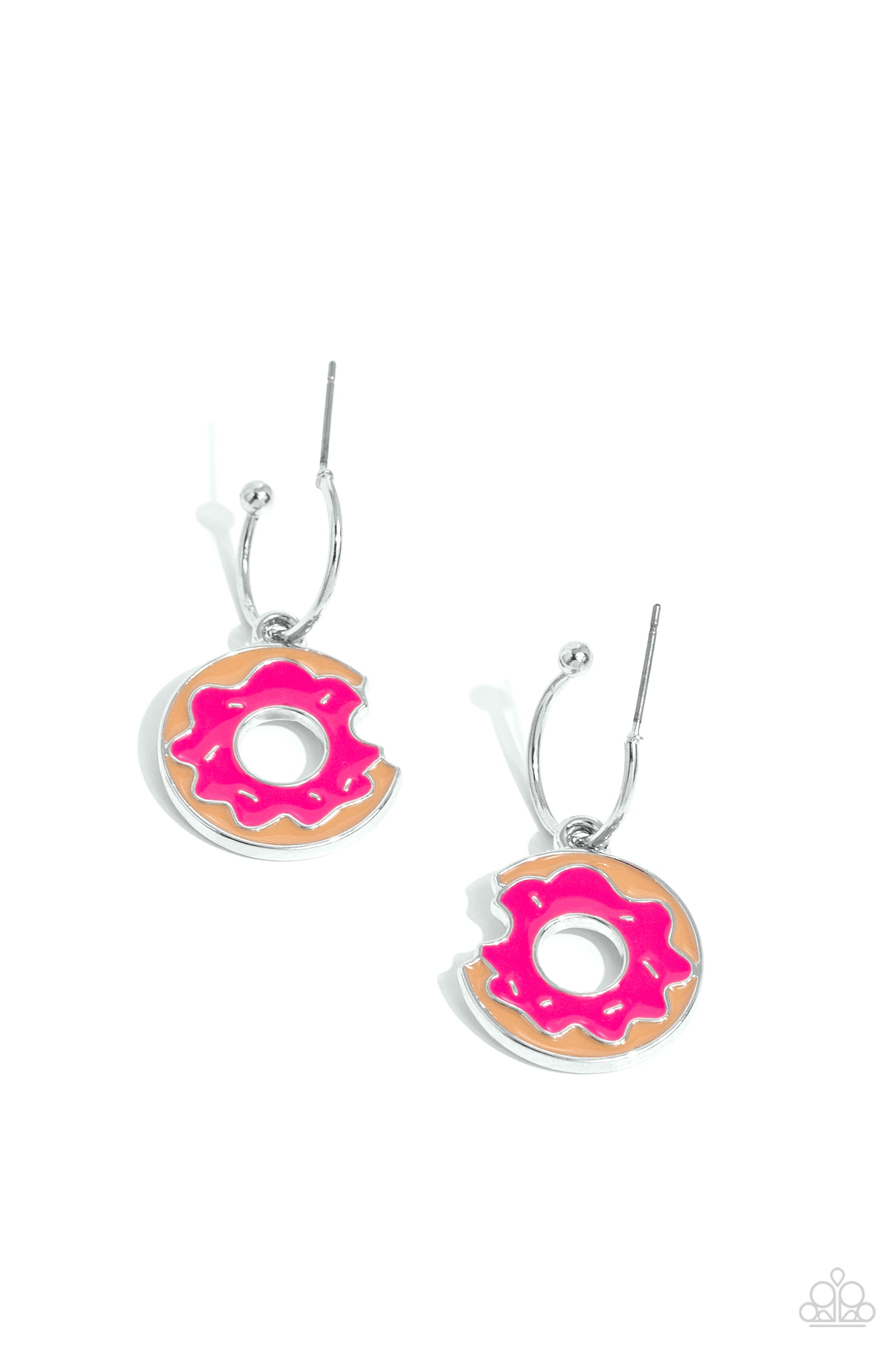 Donut Delivery - pink - Paparazzi earrings