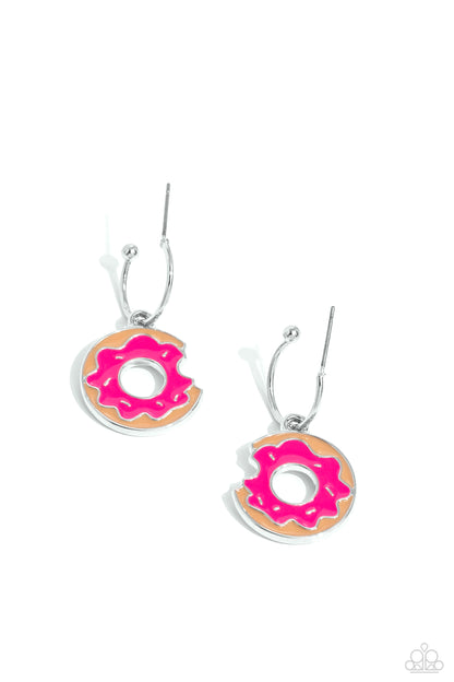 Donut Delivery - pink - Paparazzi earrings