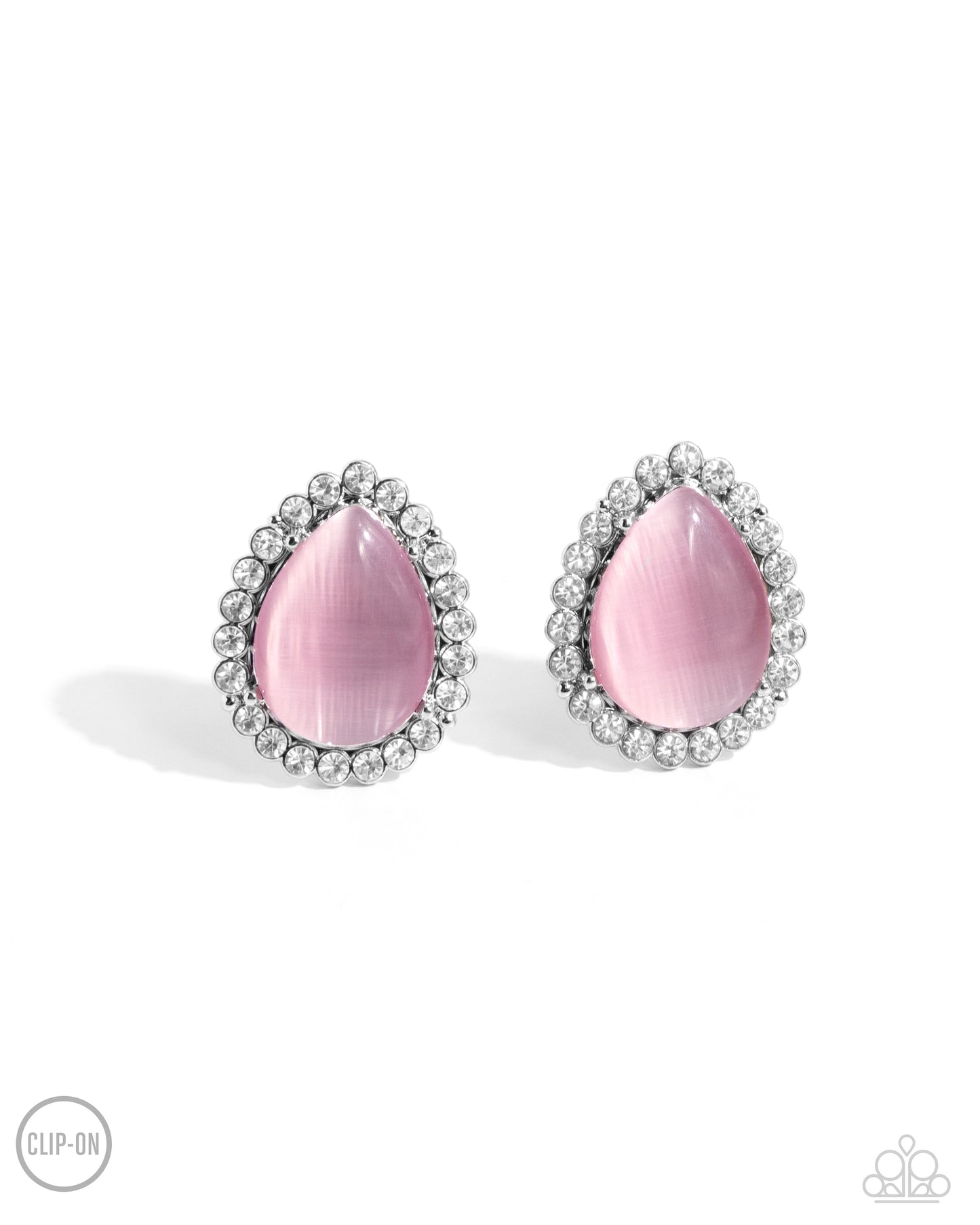 Downright Demure - pink - Paparazzi CLIP ON earrings